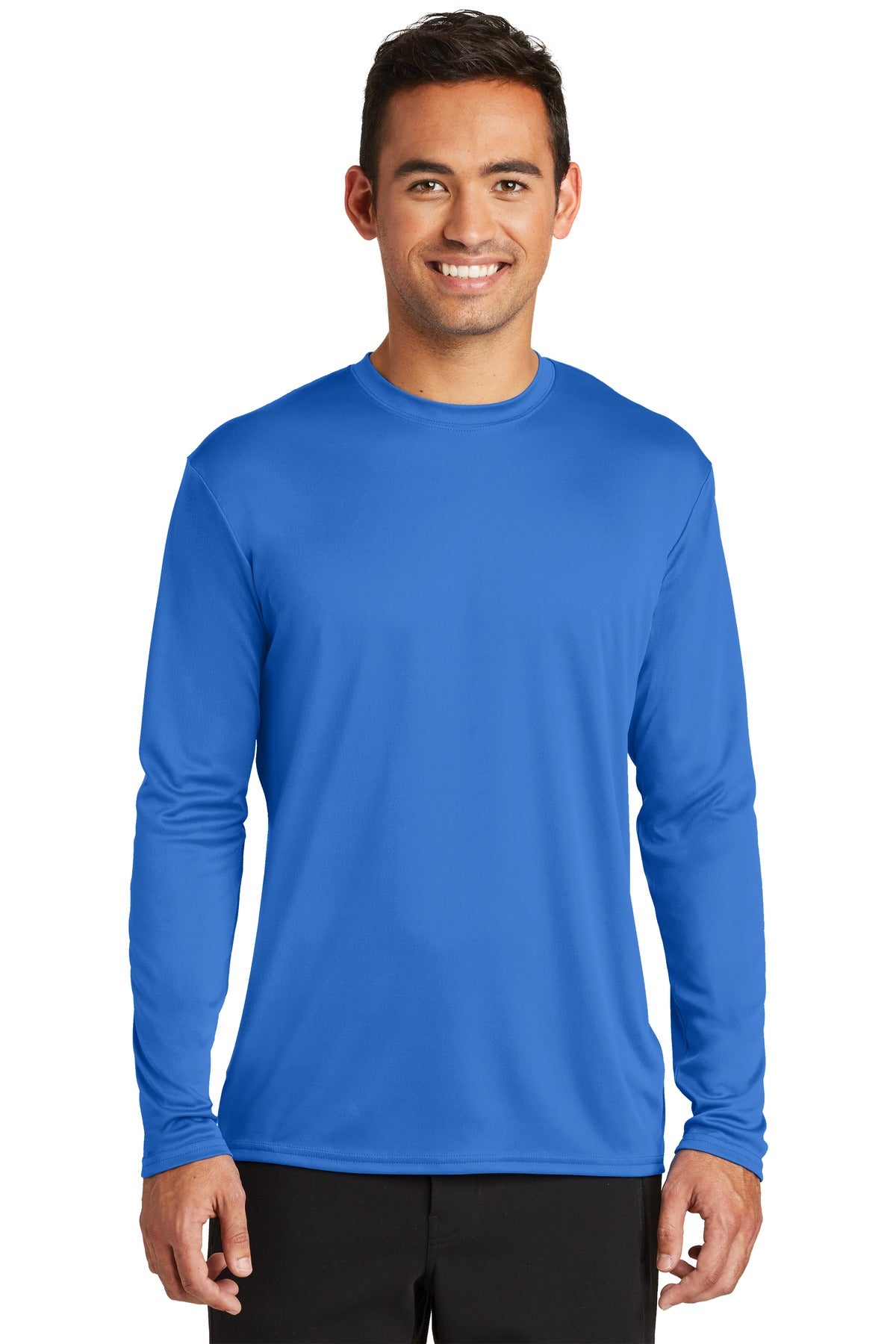 Port & Company Men's Long Sleeve Performance Tee Mens Apparel Shirts & Tops