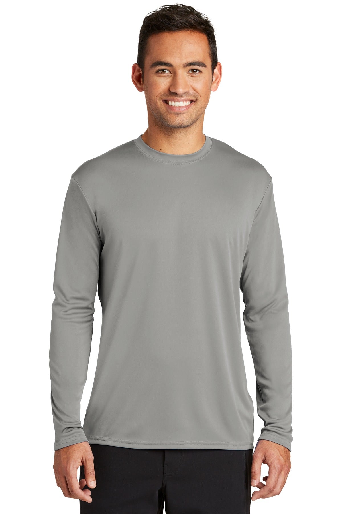 Port & Company Men's Long Sleeve Performance Tee Mens Apparel Shirts & Tops