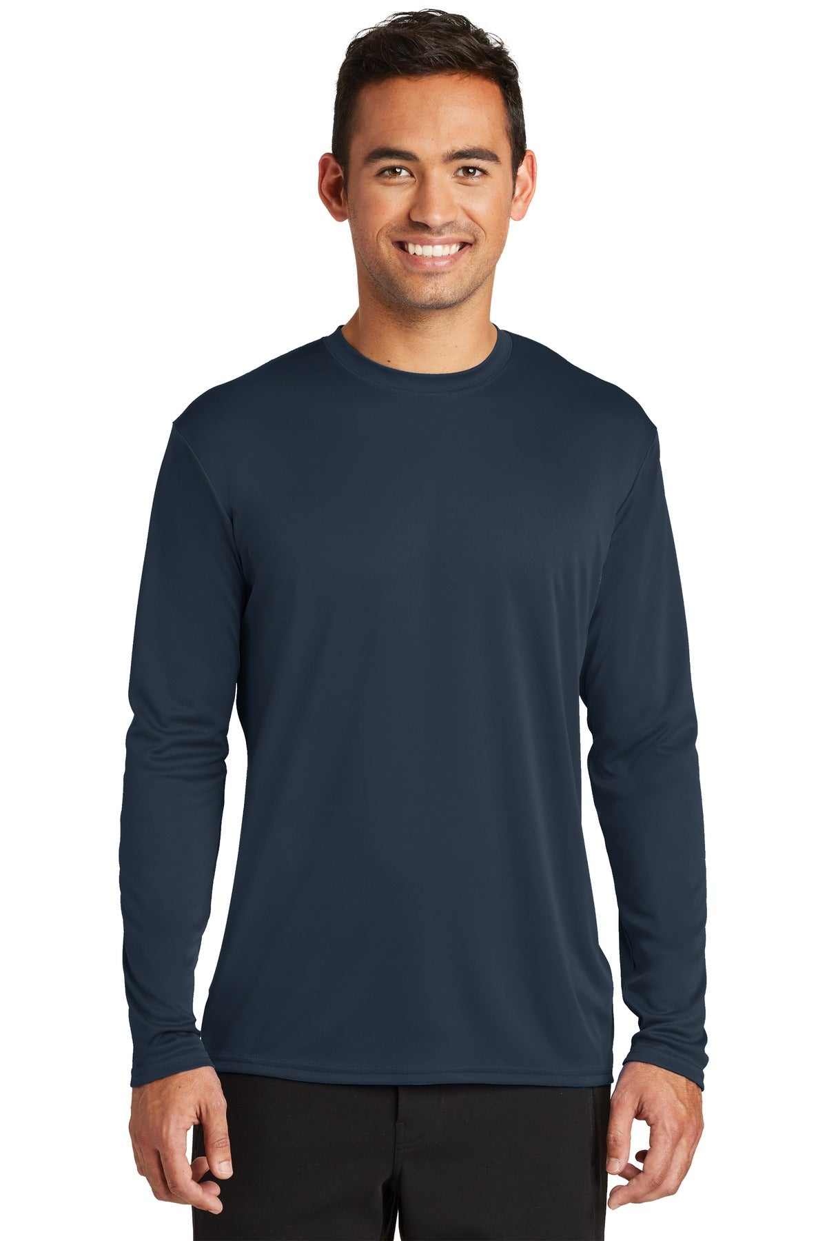 Port & Company Men's Long Sleeve Performance Tee Mens Apparel Shirts & Tops