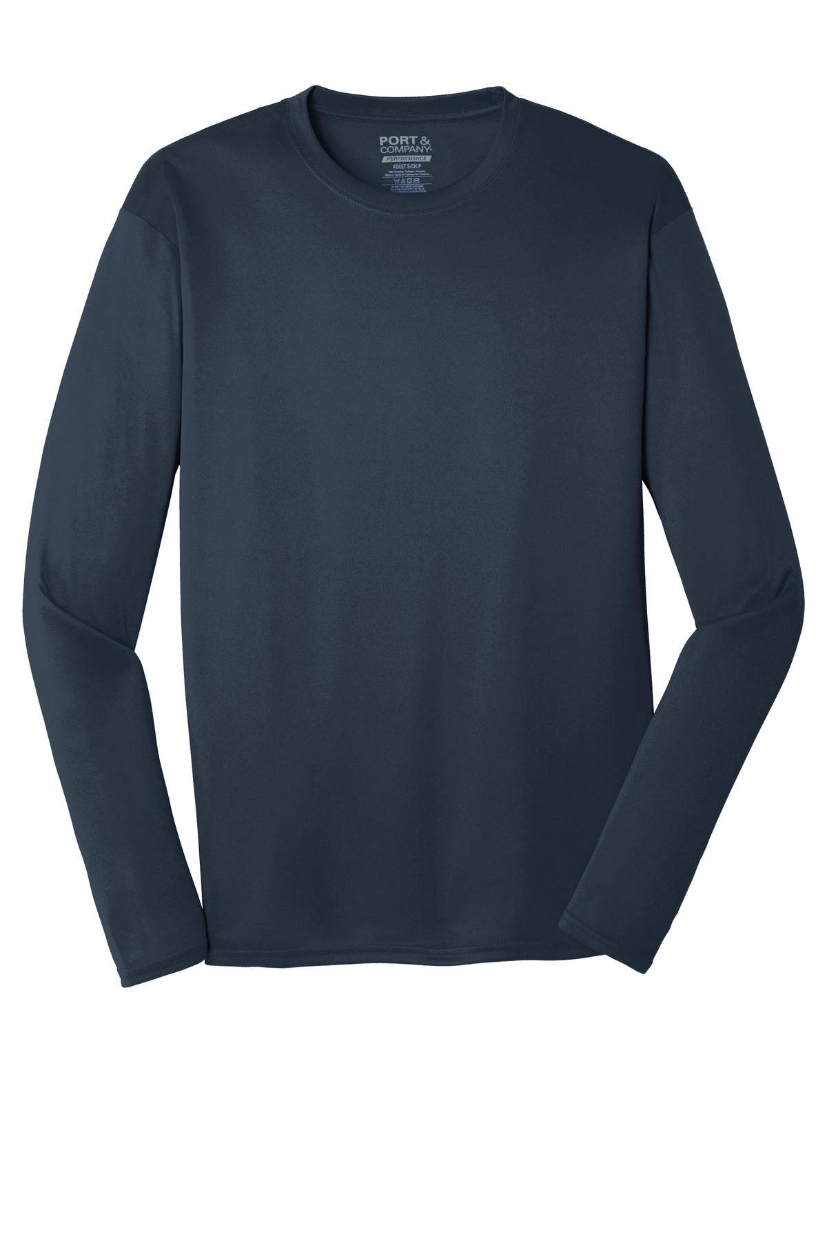 Port & Company Men's Long Sleeve Performance Tee Mens Apparel Shirts & Tops