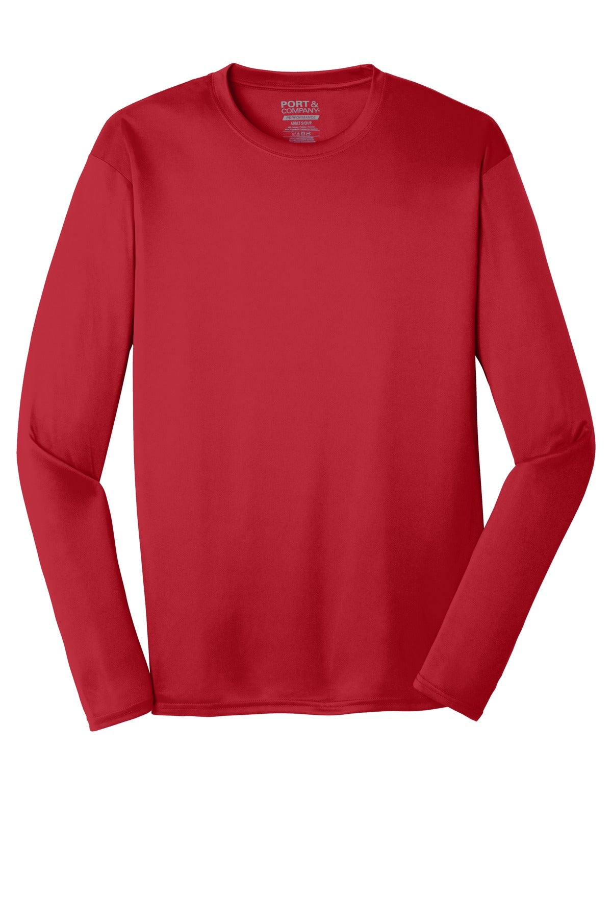 Port & Company Men's Long Sleeve Performance Tee Mens Apparel Shirts & Tops
