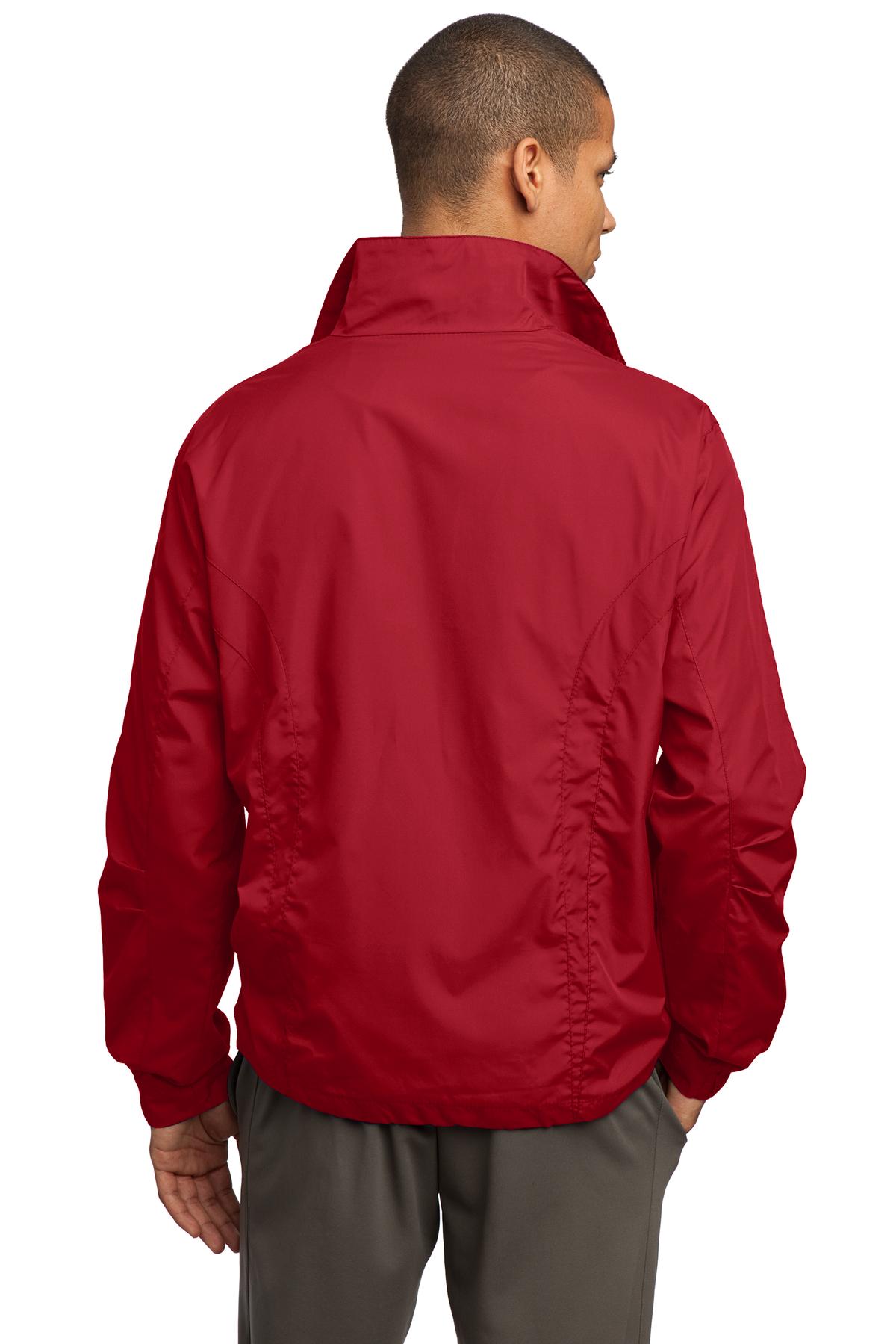 Sport-Tek Men's Full-Zip Wind Jacket Mens Apparel Jackets & Vests