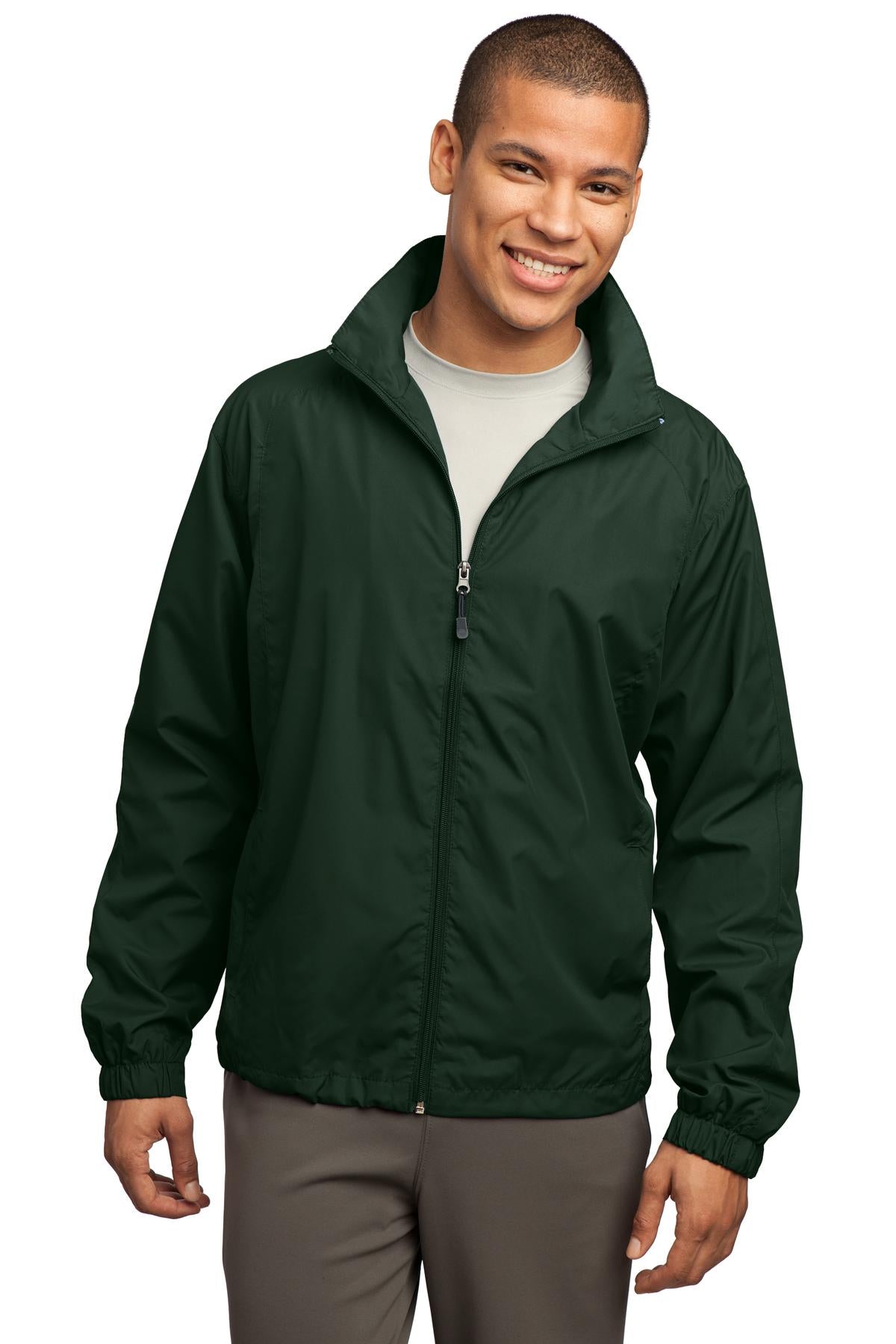 Sport-Tek Men's Full-Zip Wind Jacket Mens Apparel Jackets & Vests