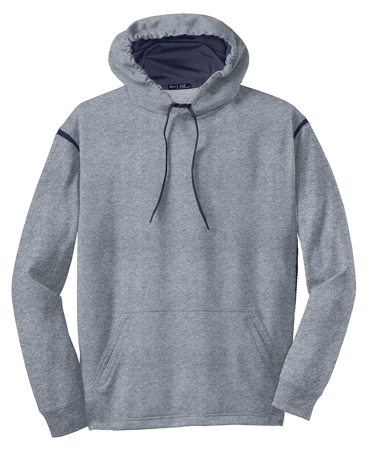 DISCONTINUED Sport-Tek Tall Tech Fleece Colorblock Hooded Sweatshirt. TST246 Mens Apparel Sweatshirts & Fleece