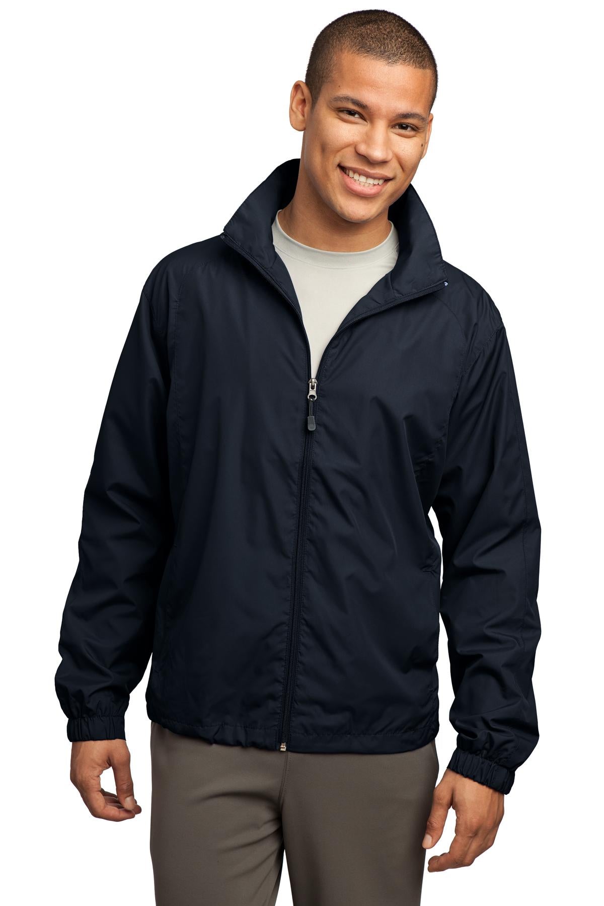 Sport-Tek Men's Full-Zip Wind Jacket Mens Apparel Jackets & Vests