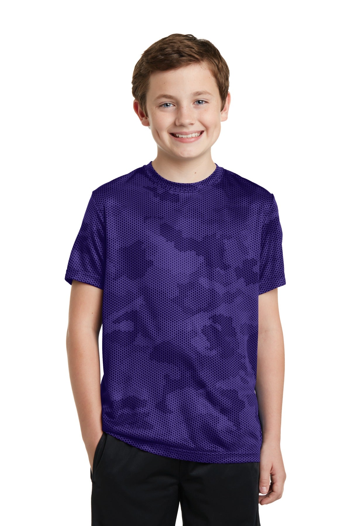Sport-Tek Youth CamoHex Tee YST370