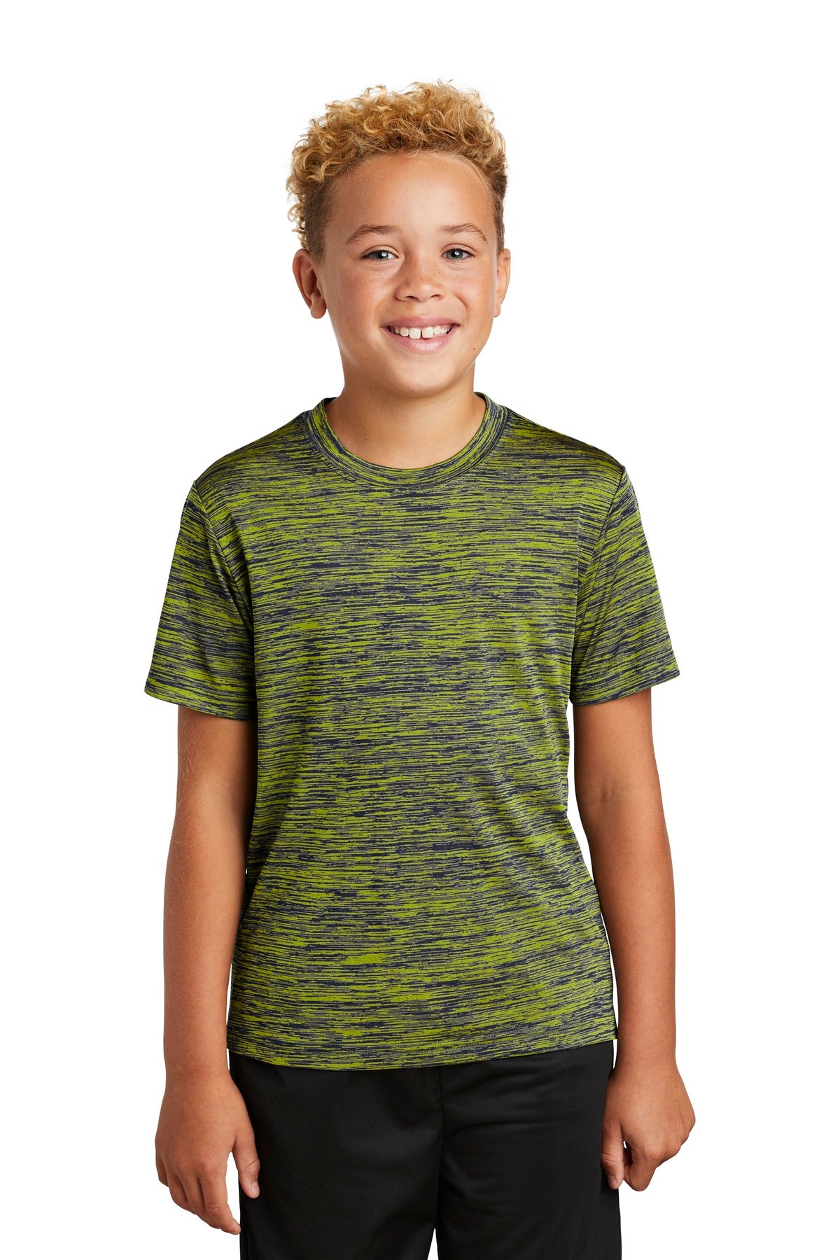 Sport-Tek Youth PosiCharge Electric Heather Tee YST390 Youth Apparel Shirts & Tops