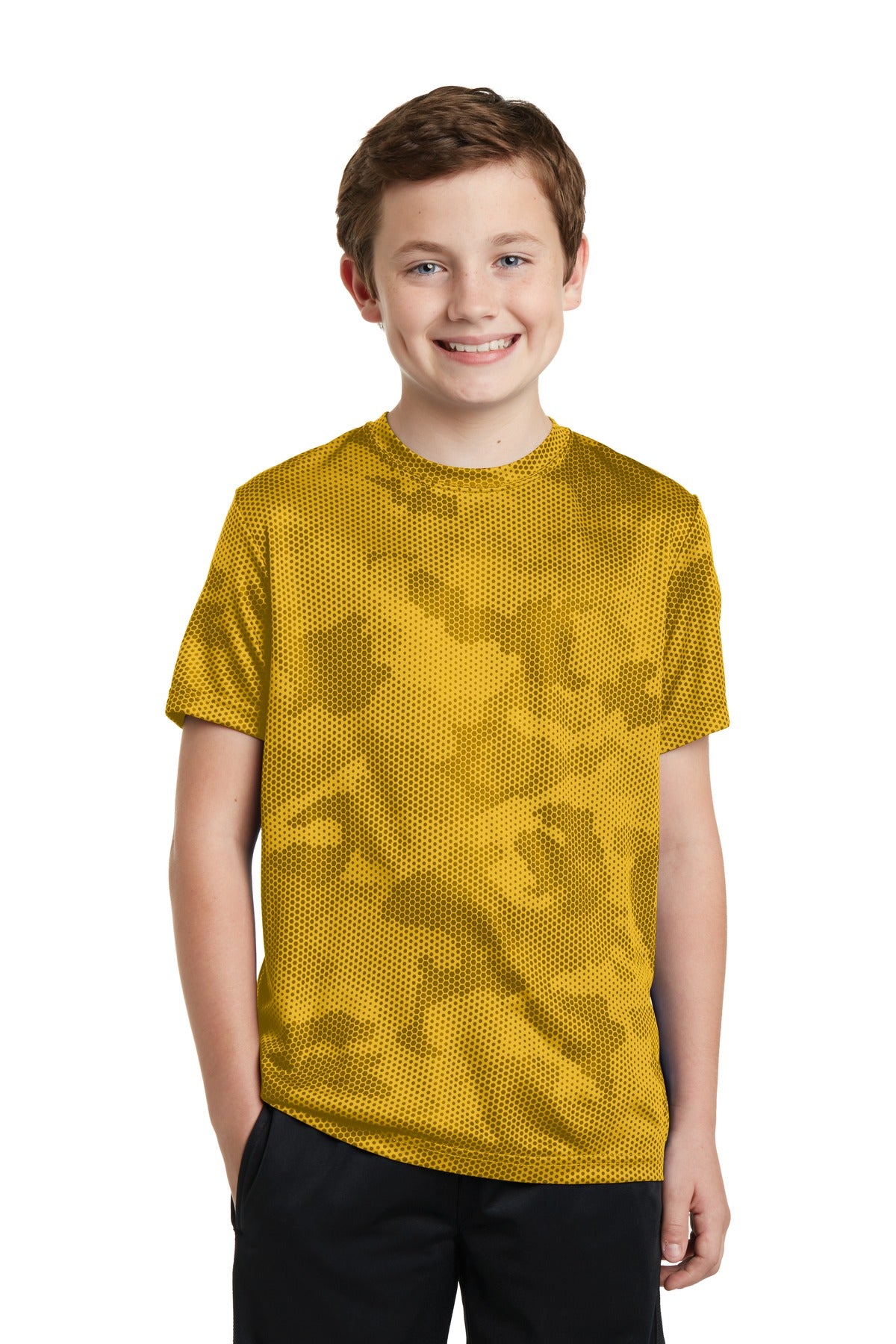Sport-Tek Youth CamoHex Tee YST370
