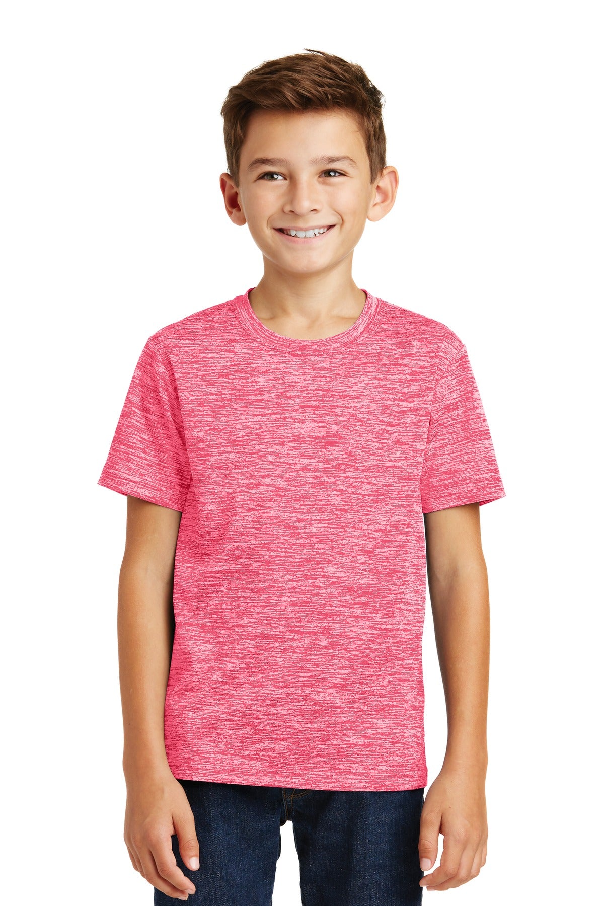 Sport-Tek Youth PosiCharge Electric Heather Tee YST390 Youth Apparel Shirts & Tops