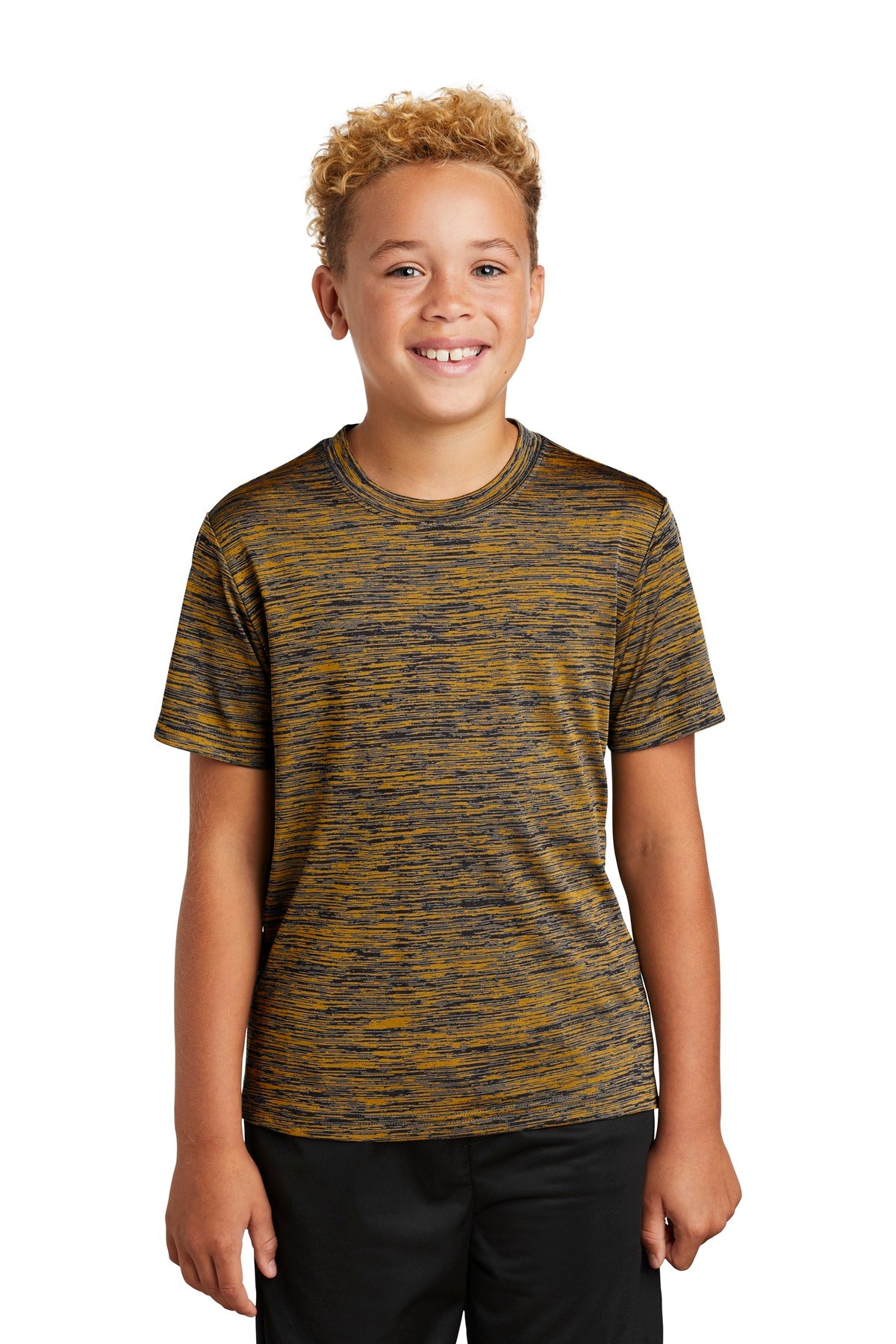 Sport-Tek Youth PosiCharge Electric Heather Tee YST390 Youth Apparel Shirts & Tops