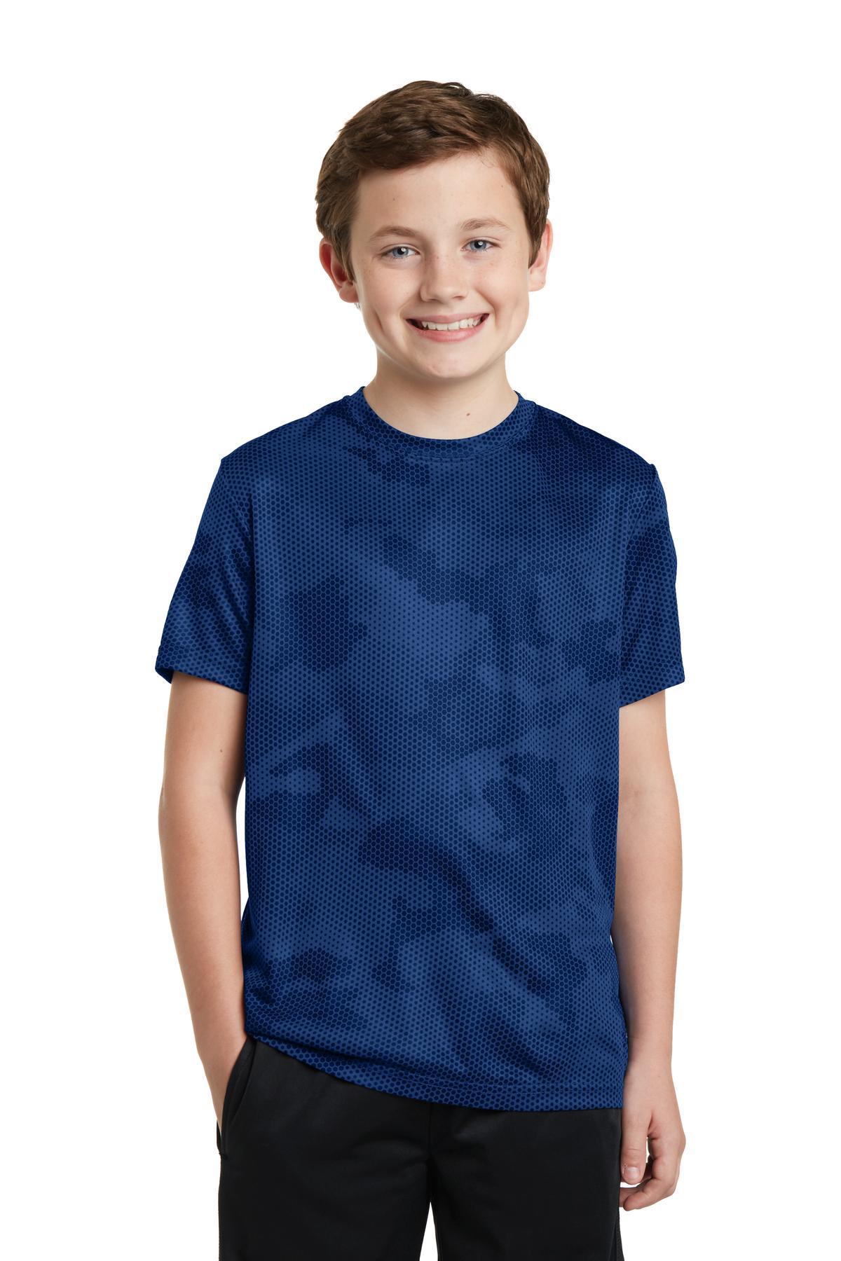 Sport-Tek Youth CamoHex Tee YST370