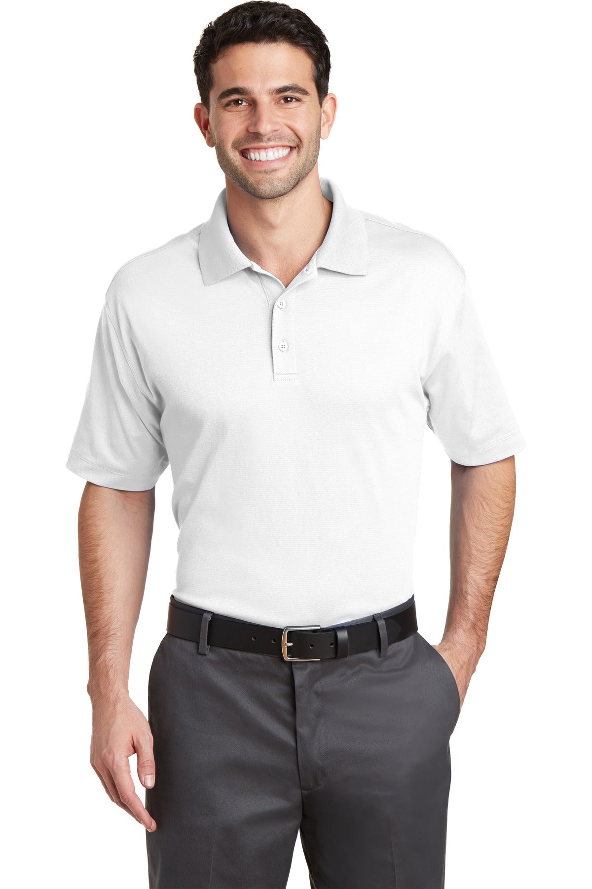 Port Authority Men's Rapid Dry Mesh Polo. K573 Mens Apparel Shirts & Tops