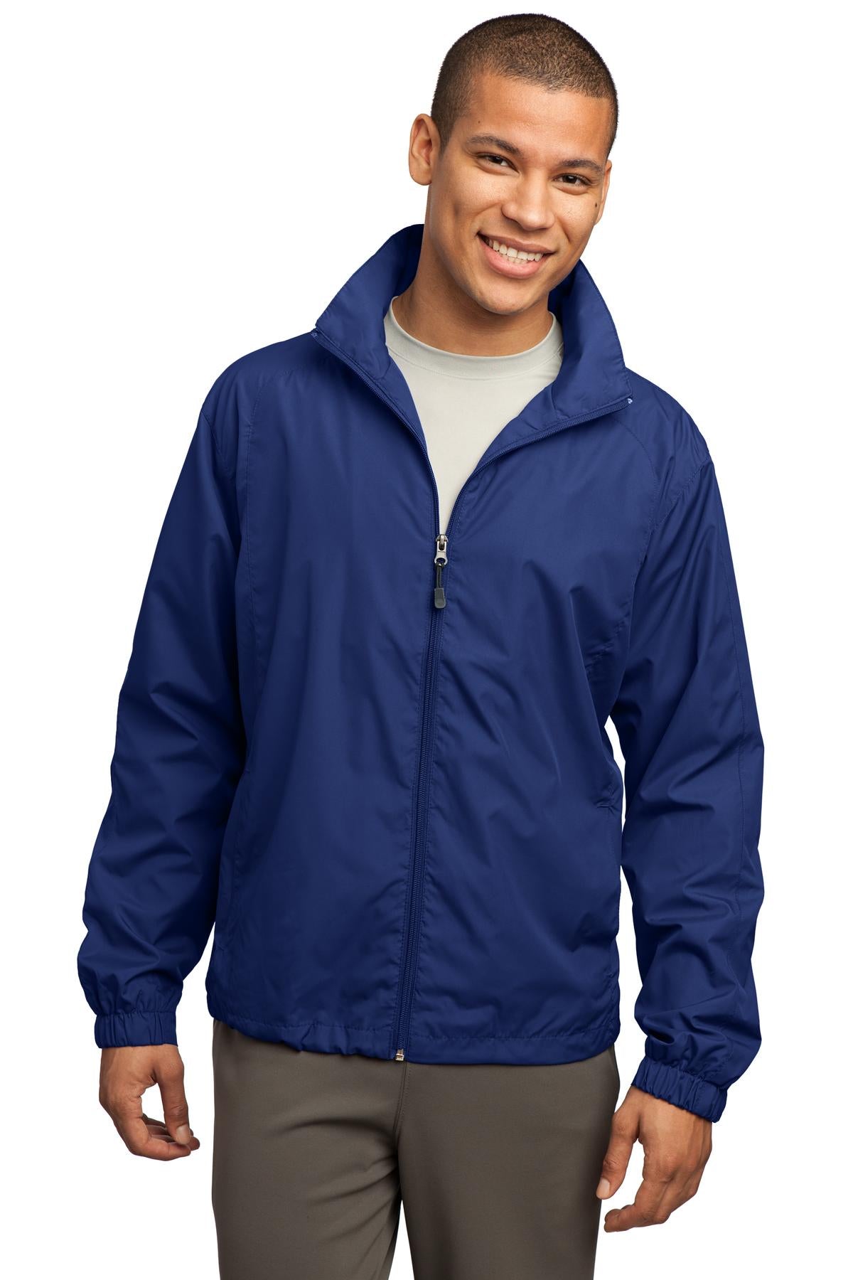 Sport-Tek Men's Full-Zip Wind Jacket Mens Apparel Jackets & Vests