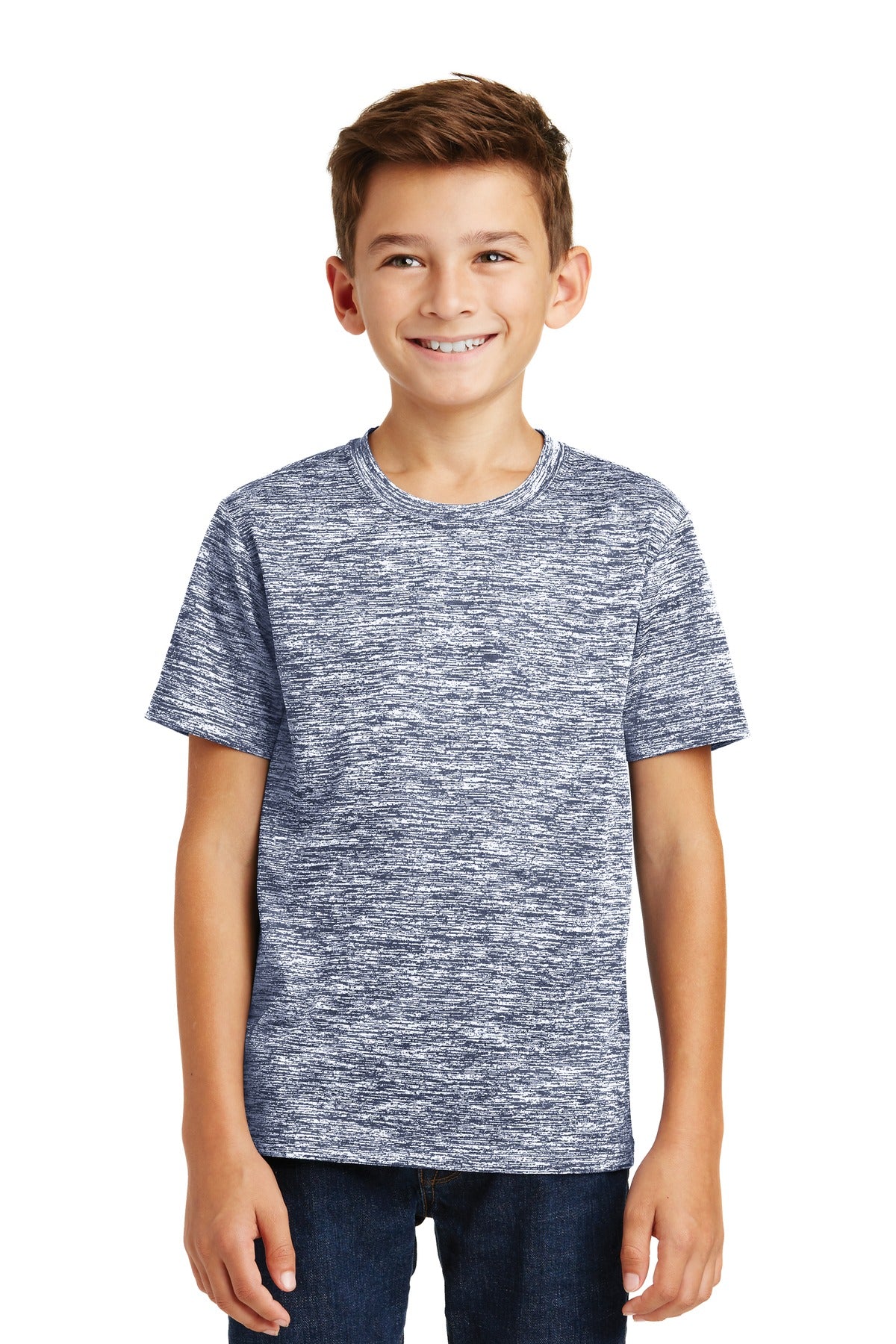 Sport-Tek Youth PosiCharge Electric Heather Tee YST390 Youth Apparel Shirts & Tops