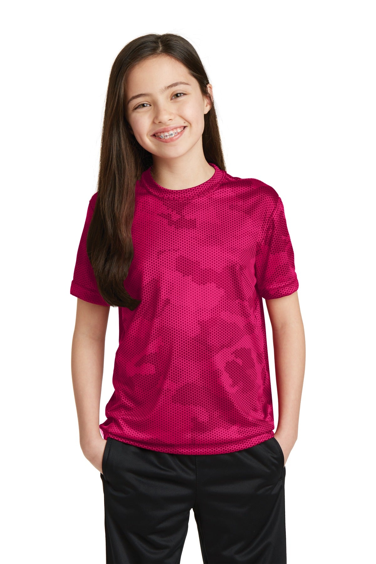 Sport-Tek Youth CamoHex Tee YST370