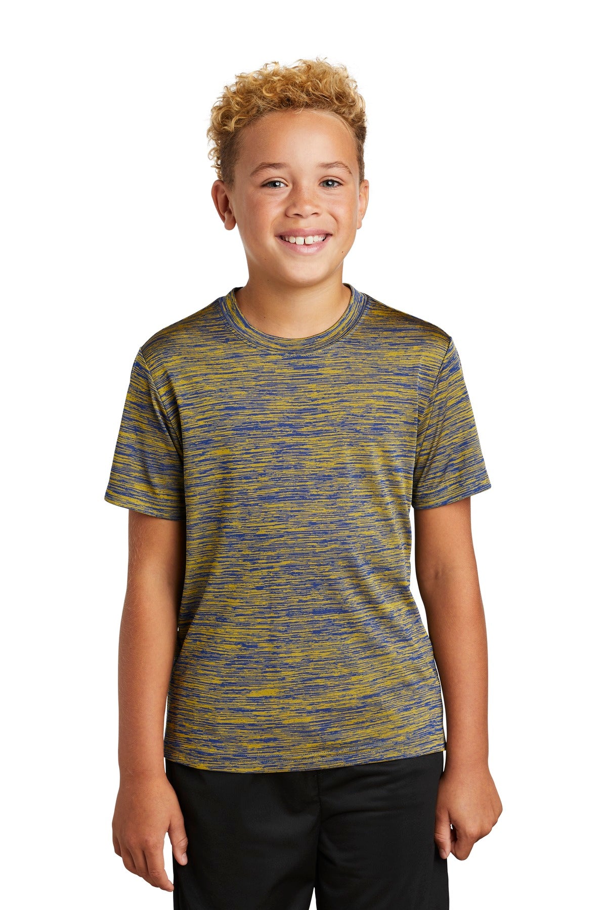 Sport-Tek Youth PosiCharge Electric Heather Tee YST390 Youth Apparel Shirts & Tops