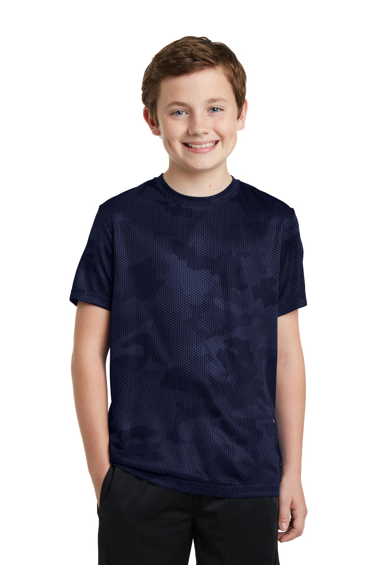 Sport-Tek Youth CamoHex Tee YST370