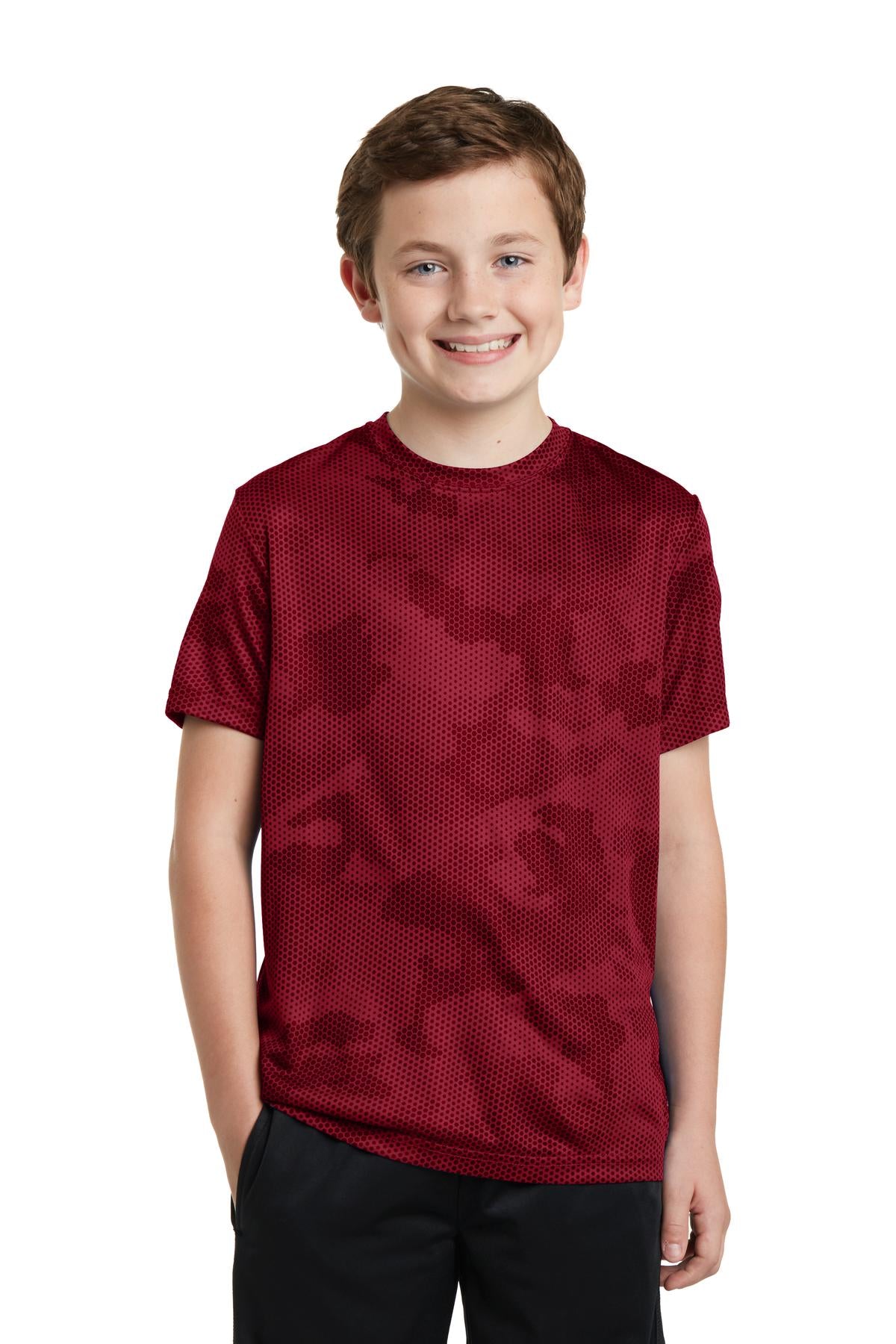 Sport-Tek Youth CamoHex Tee YST370