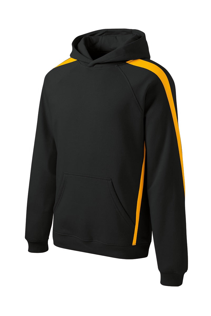 Sport-Tek Men's Sleeve Stripe Pullover Hooded Sweatshirt Mens Apparel Sweatshirts & Fleece
