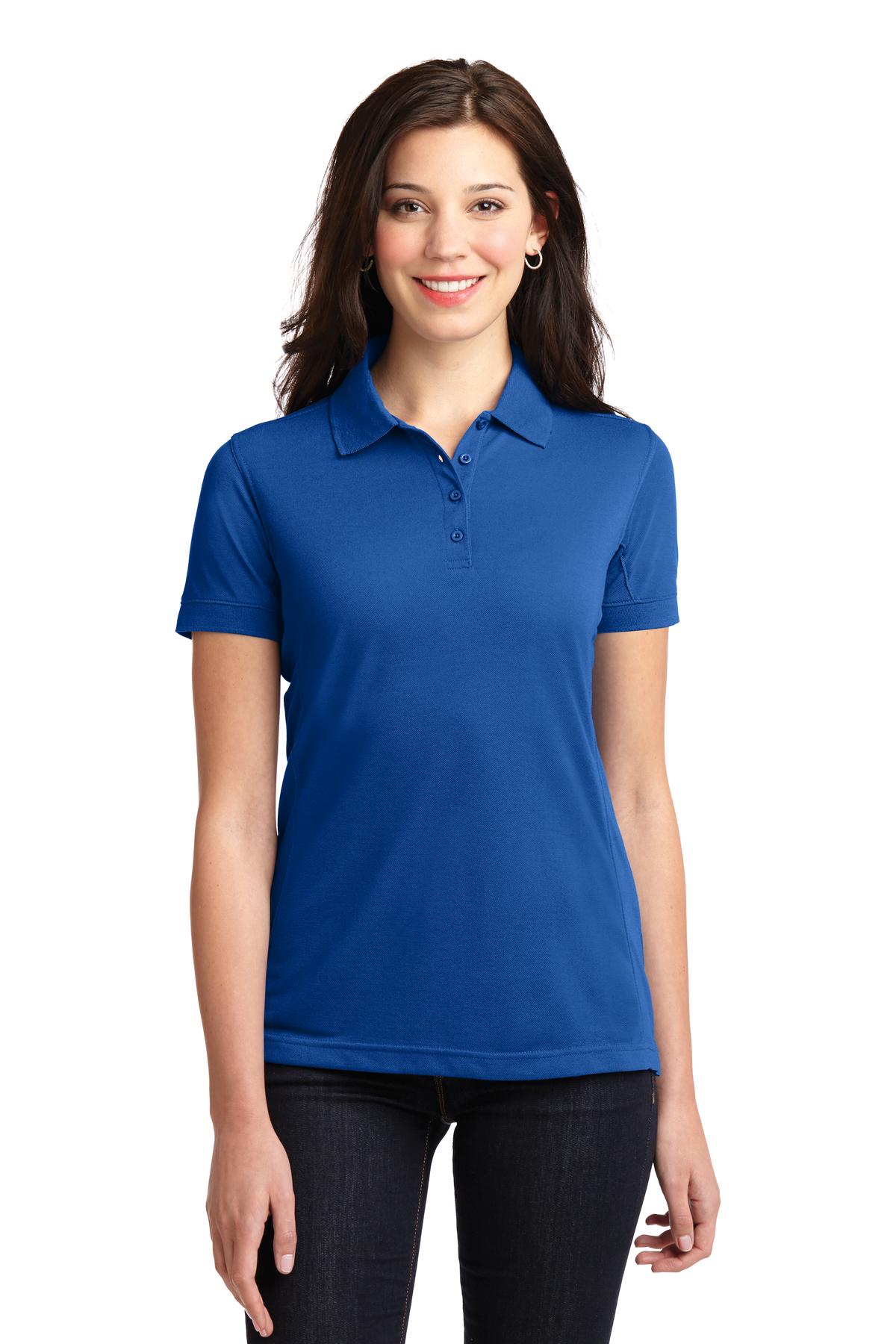 Port Authority Ladies 5-in-1 Performance Pique Polo. L567 Womens Apparel Shirts & Tops