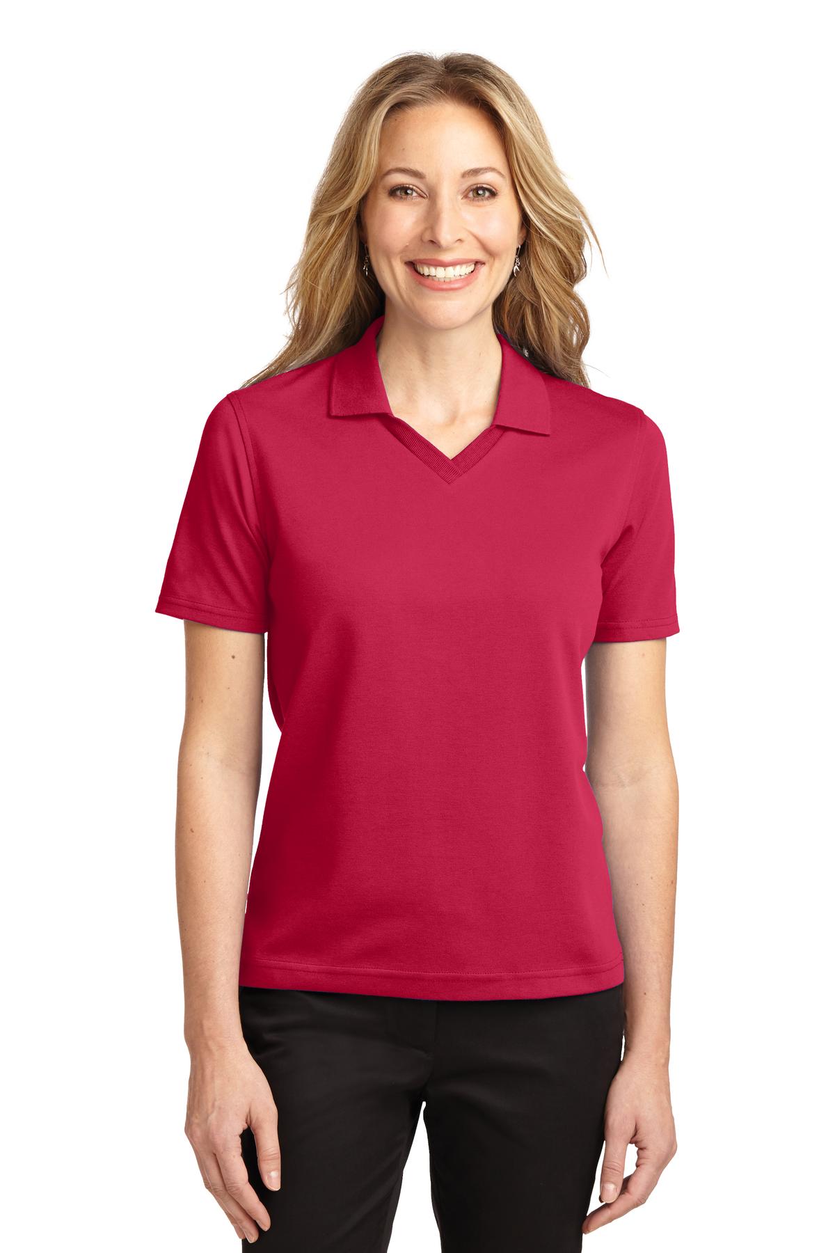 Port Authority Ladies Rapid Dry Polo. L455 Womens Apparel Shirts & Tops