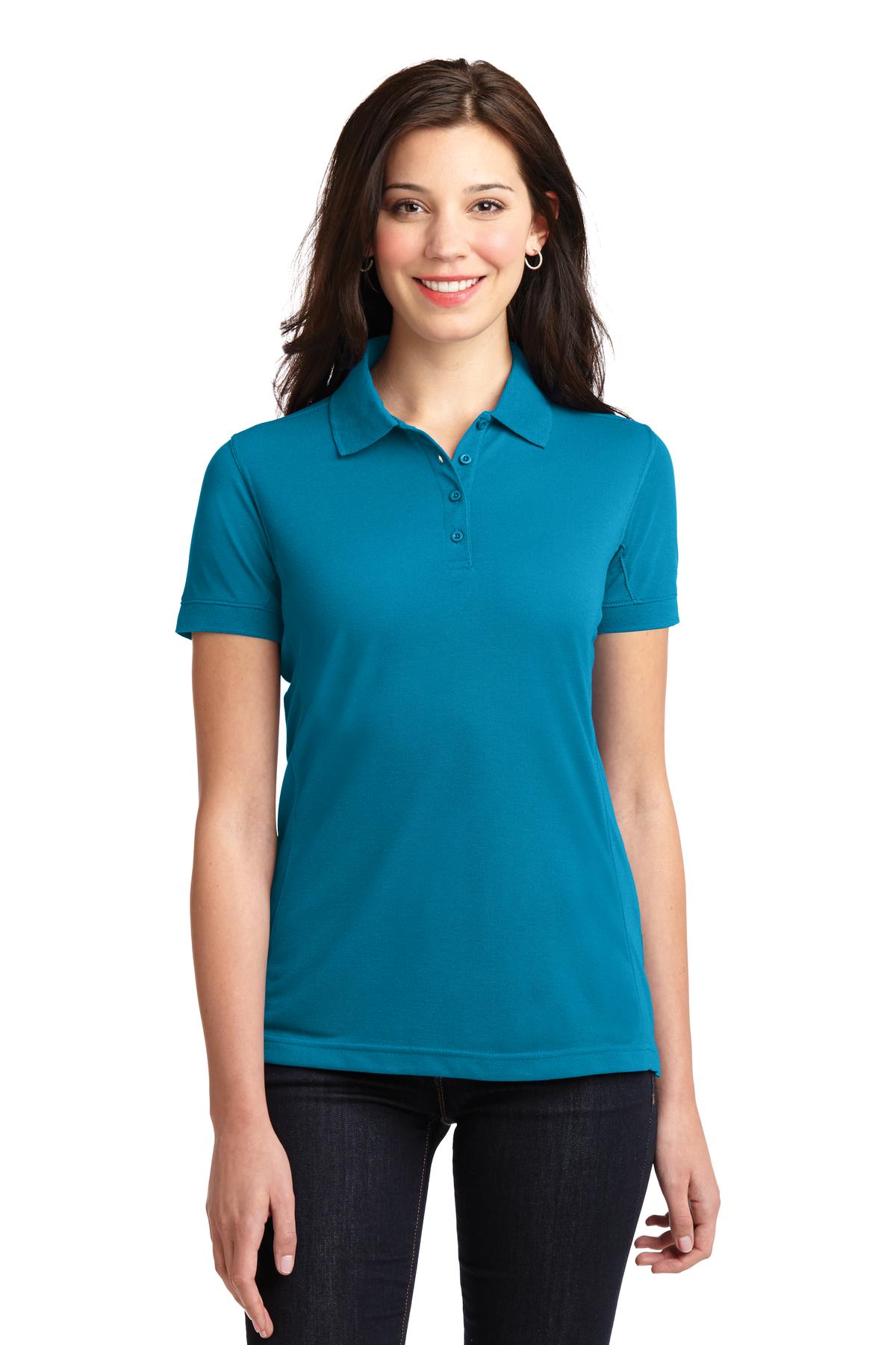 Port Authority Ladies 5-in-1 Performance Pique Polo. L567 Womens Apparel Shirts & Tops