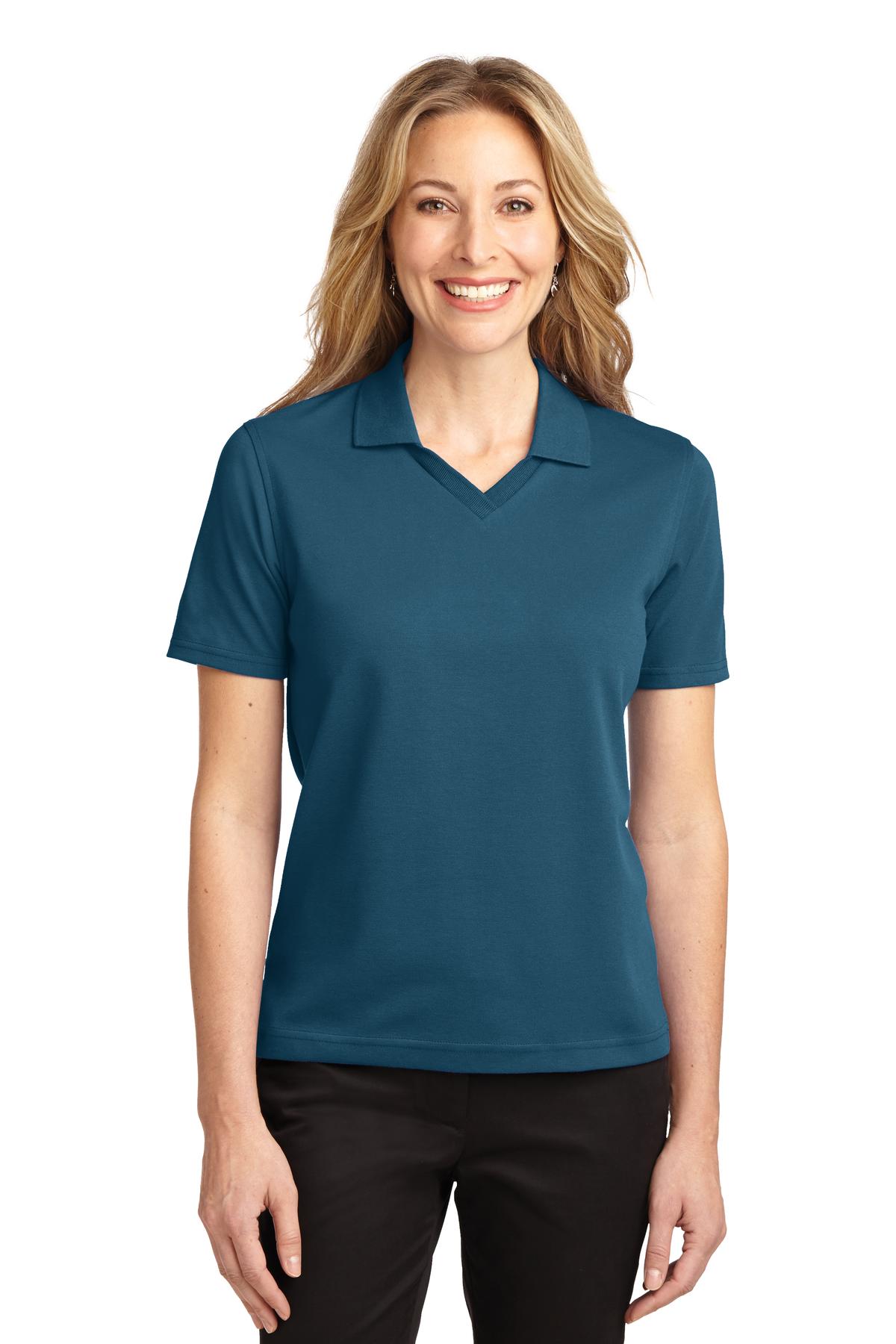 Port Authority Ladies Rapid Dry Polo. L455 Womens Apparel Shirts & Tops