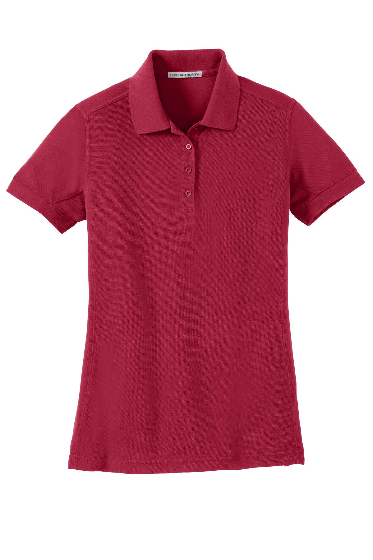 Port Authority Ladies 5-in-1 Performance Pique Polo. L567 Womens Apparel Shirts & Tops
