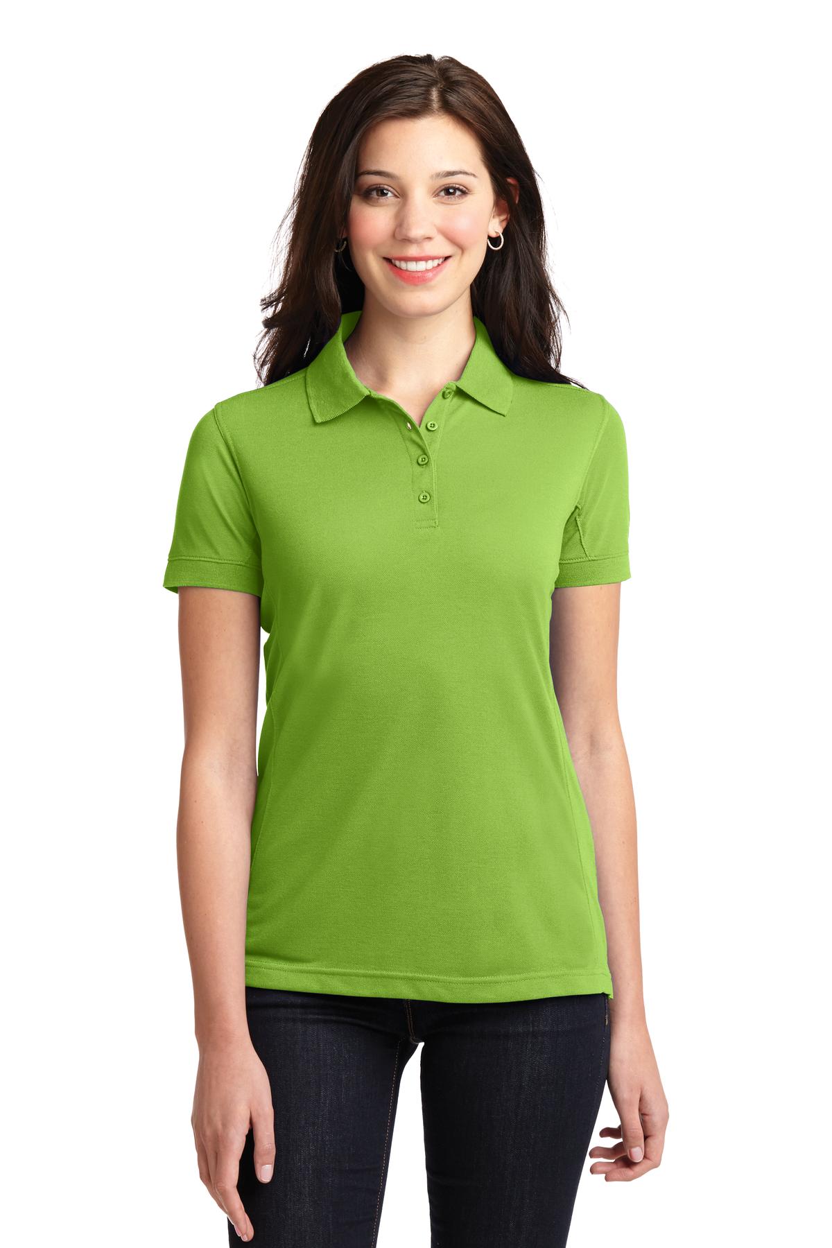 Port Authority Ladies 5-in-1 Performance Pique Polo. L567 Womens Apparel Shirts & Tops
