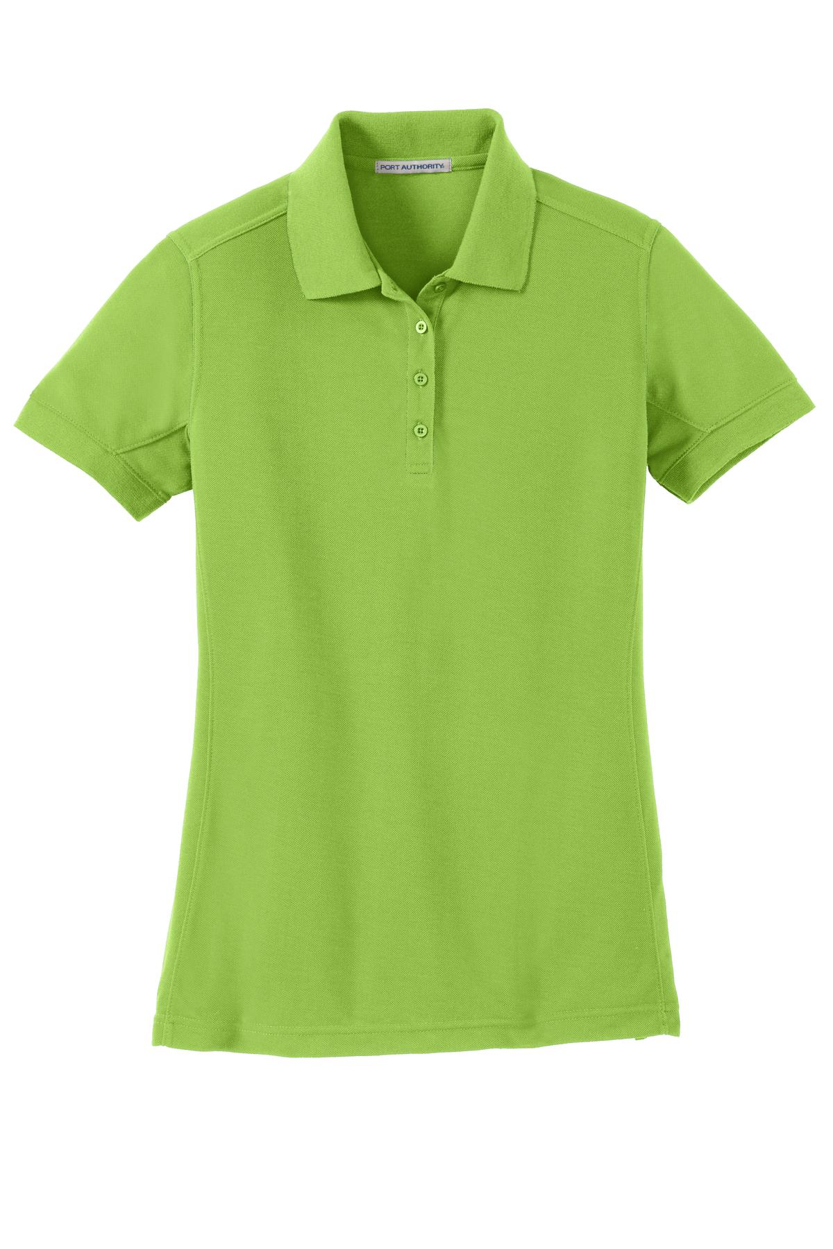 Port Authority Ladies 5-in-1 Performance Pique Polo. L567 Womens Apparel Shirts & Tops