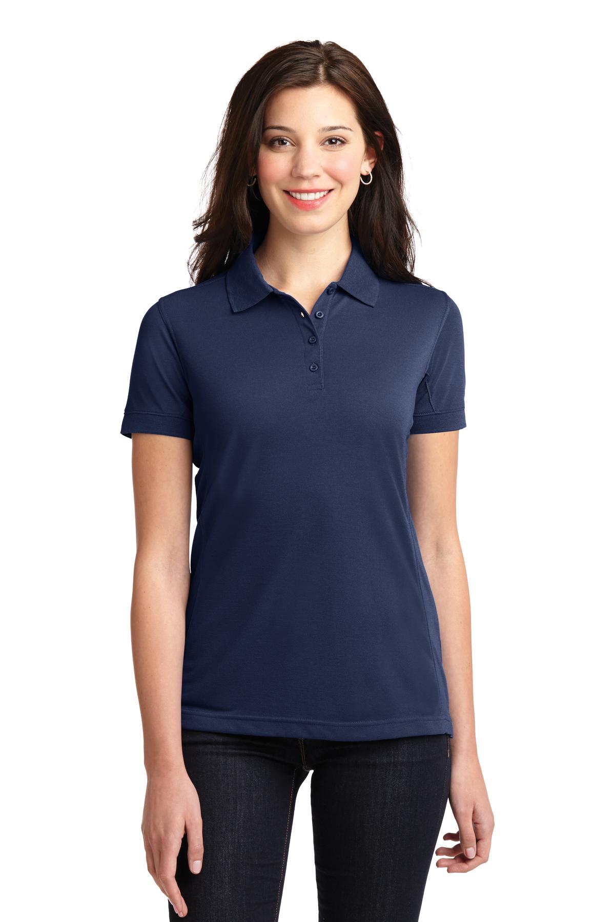 Port Authority Ladies 5-in-1 Performance Pique Polo. L567 Womens Apparel Shirts & Tops