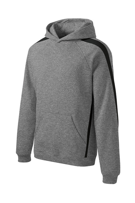 Sport-Tek Men's Sleeve Stripe Pullover Hooded Sweatshirt Mens Apparel Sweatshirts & Fleece