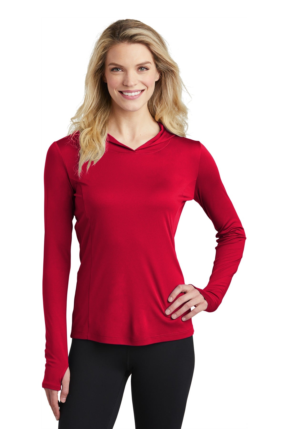 Sport-Tek Women's PosiCharge Competitor Hooded Pullover LST358 Womens Apparel Sweatshirts & Fleece