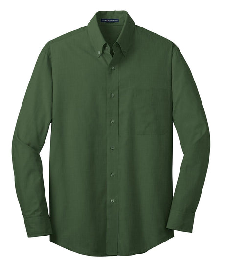 Port Authority Men's Crosshatch Easy Care Shirt. S640 Mens Apparel Shirts & Tops
