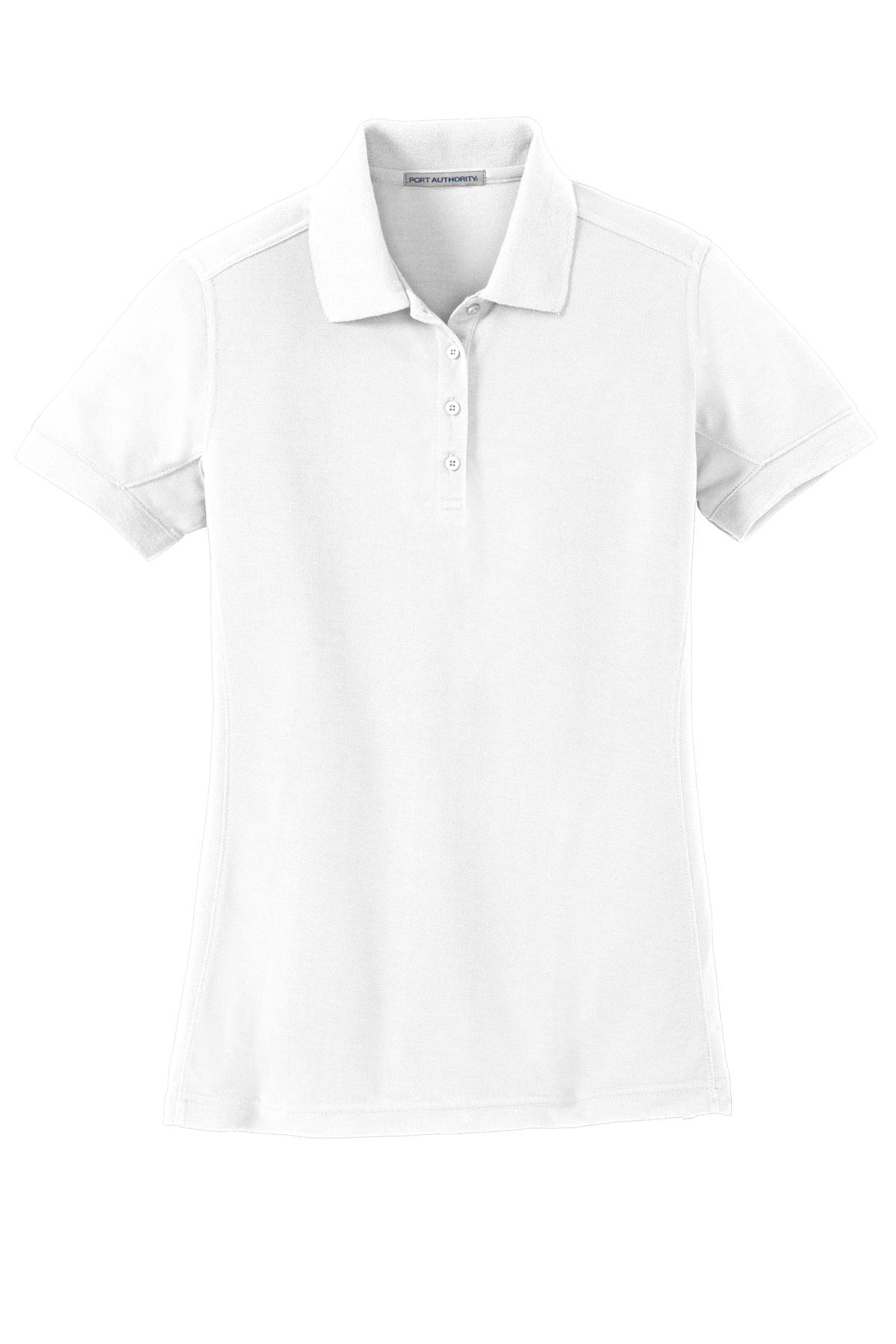 Port Authority Ladies 5-in-1 Performance Pique Polo. L567 Womens Apparel Shirts & Tops