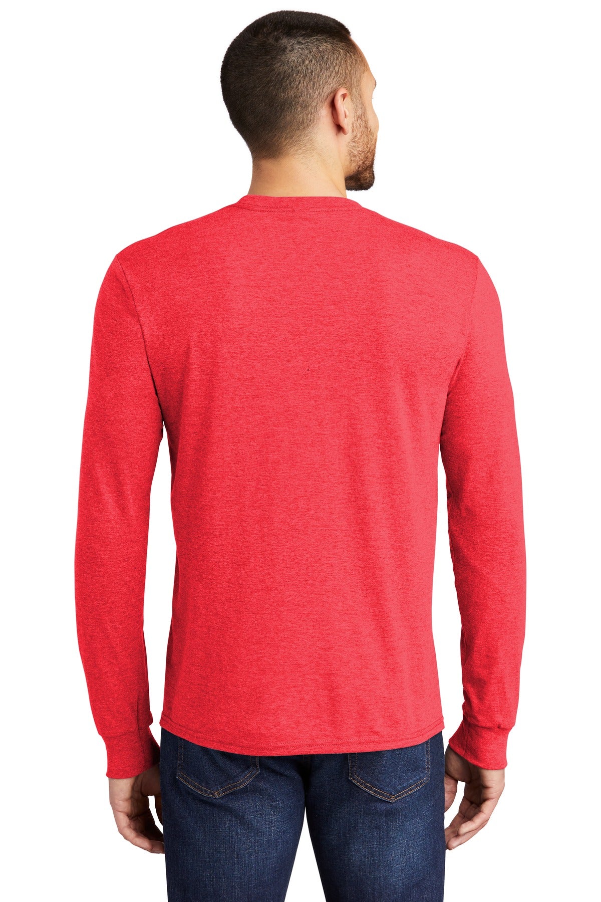 District Perfect Tri Long Sleeve Tee. DM132 Mens Apparel Shirts & Tops