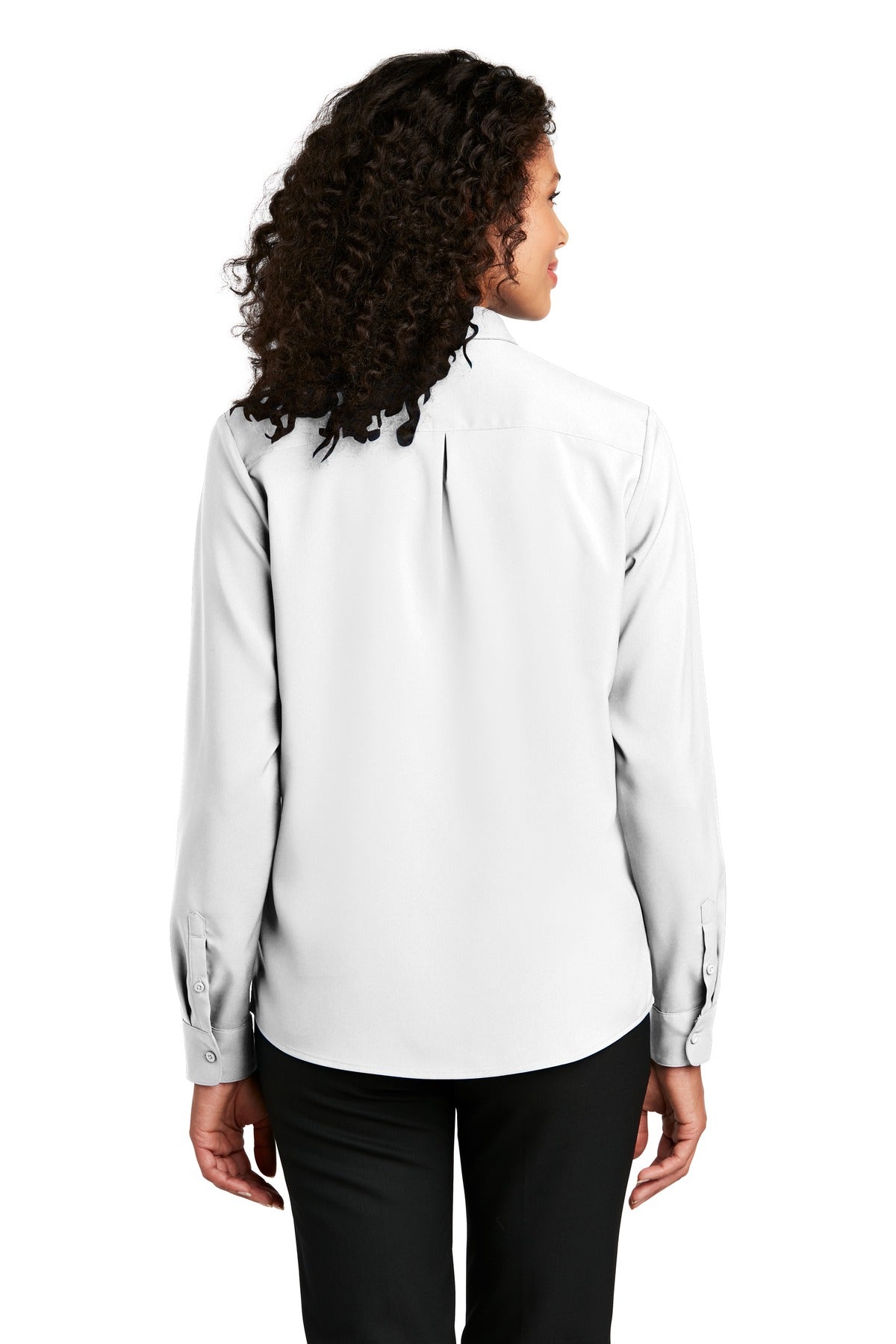 Port Authority Ladies Long Sleeve Performance Staff Shirt LW401 Womens Apparel Shirts & Tops