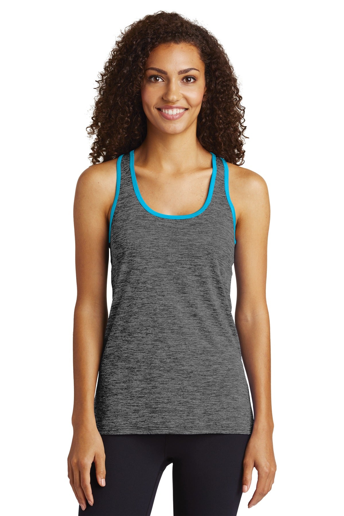 Sport-Tek Women's PosiCharge Electric Heather Racerback Tank Womens Apparel Shirts & Tops