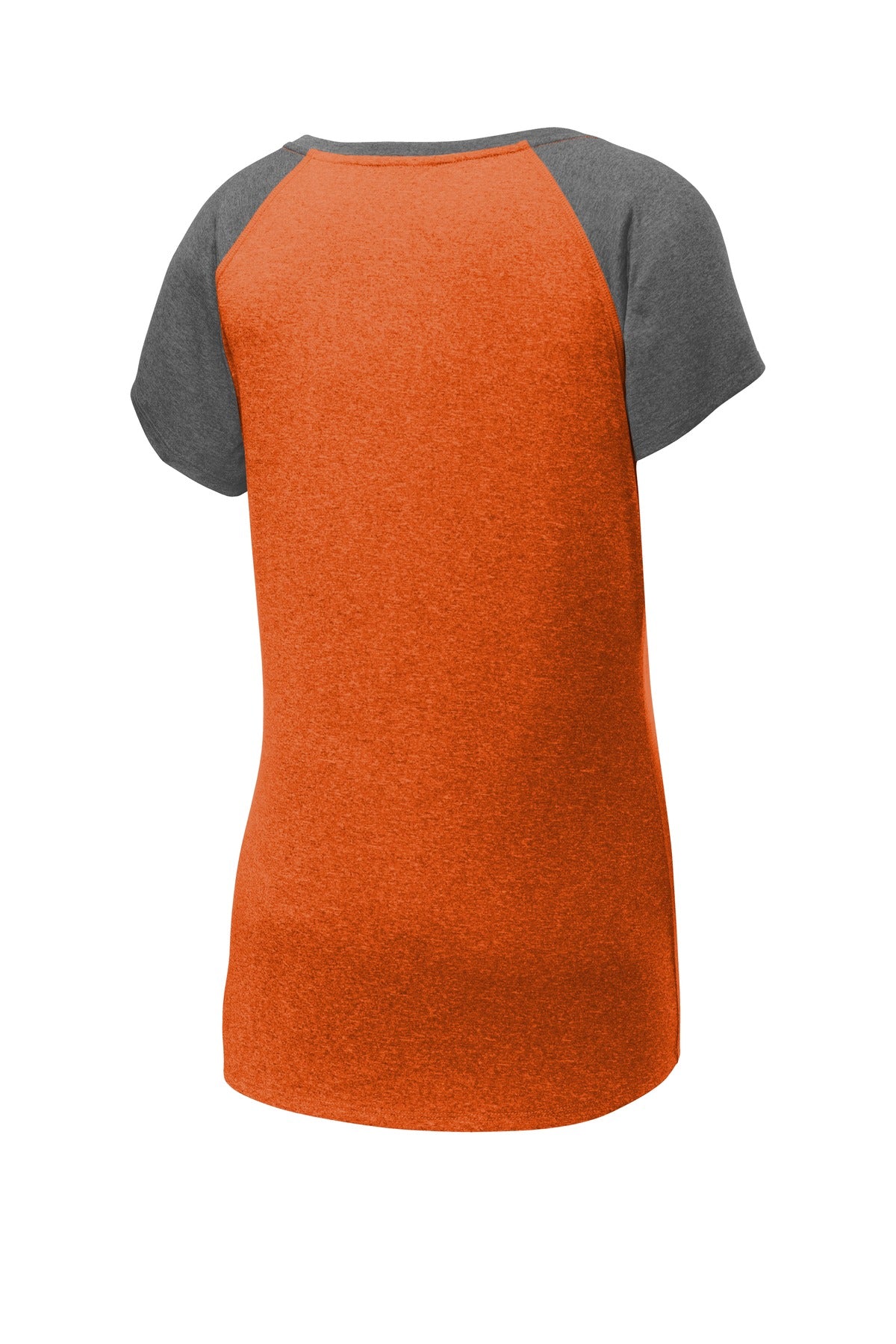 Sport-Tek Women's Heather-On-Heather Contender Scoop Neck Tee. LST362 Womens Apparel Shirts & Tops
