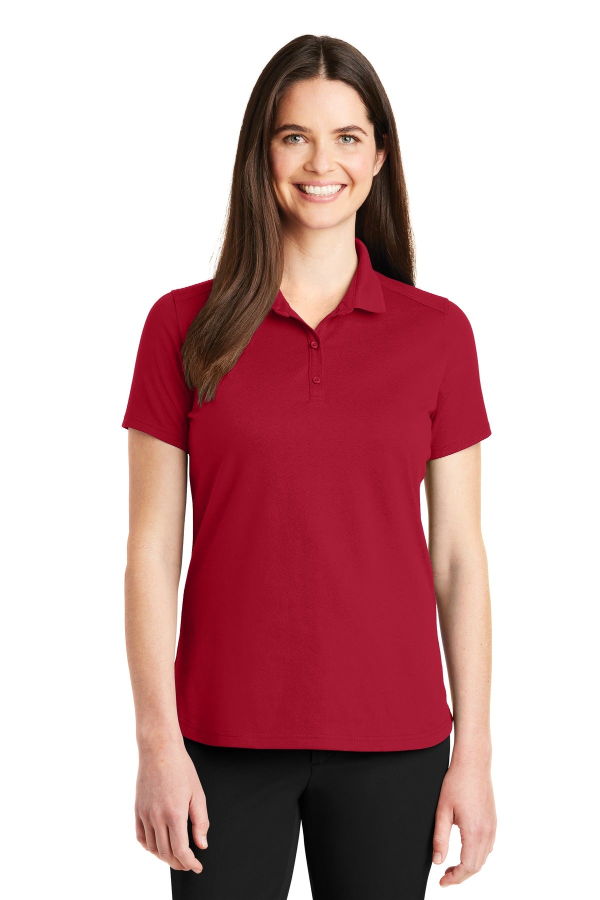 Port Authority Ladies SuperPro Knit Polo. LK164 Womens Apparel Shirts & Tops