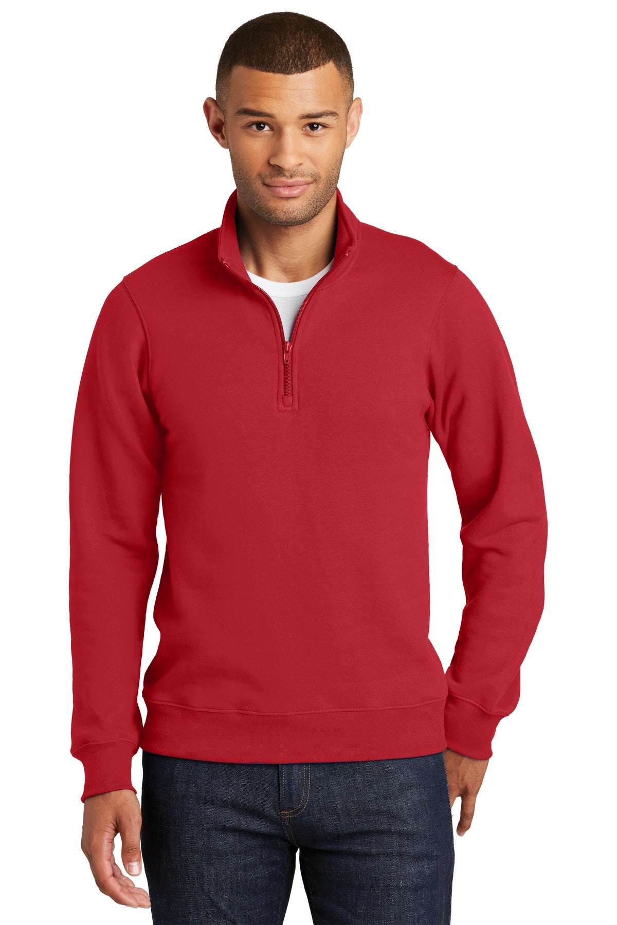 Port & Company - Men's Fan Favorite Fleece 1/4-Zip Pullover Sweatshirt Mens Apparel Sweatshirts & Fleece