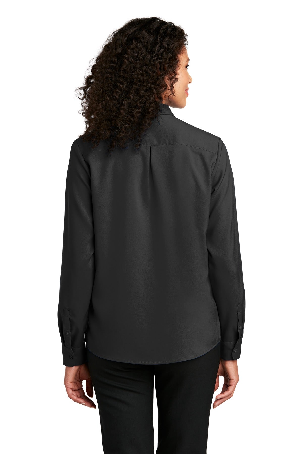 Port Authority Ladies Long Sleeve Performance Staff Shirt LW401 Womens Apparel Shirts & Tops