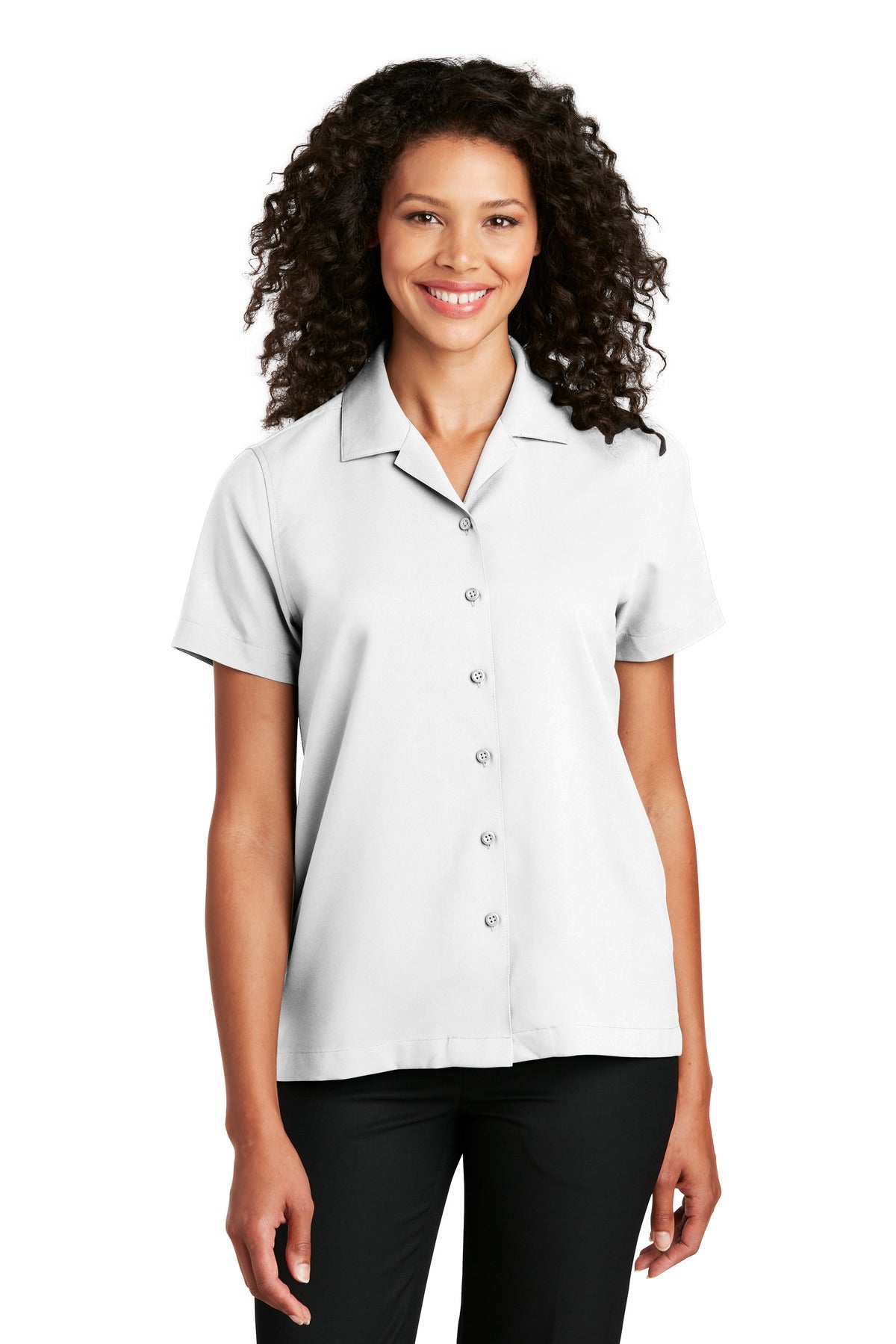 Port Authority Ladies Short Sleeve Performance Staff Shirt LW400 Womens Apparel Shirts & Tops