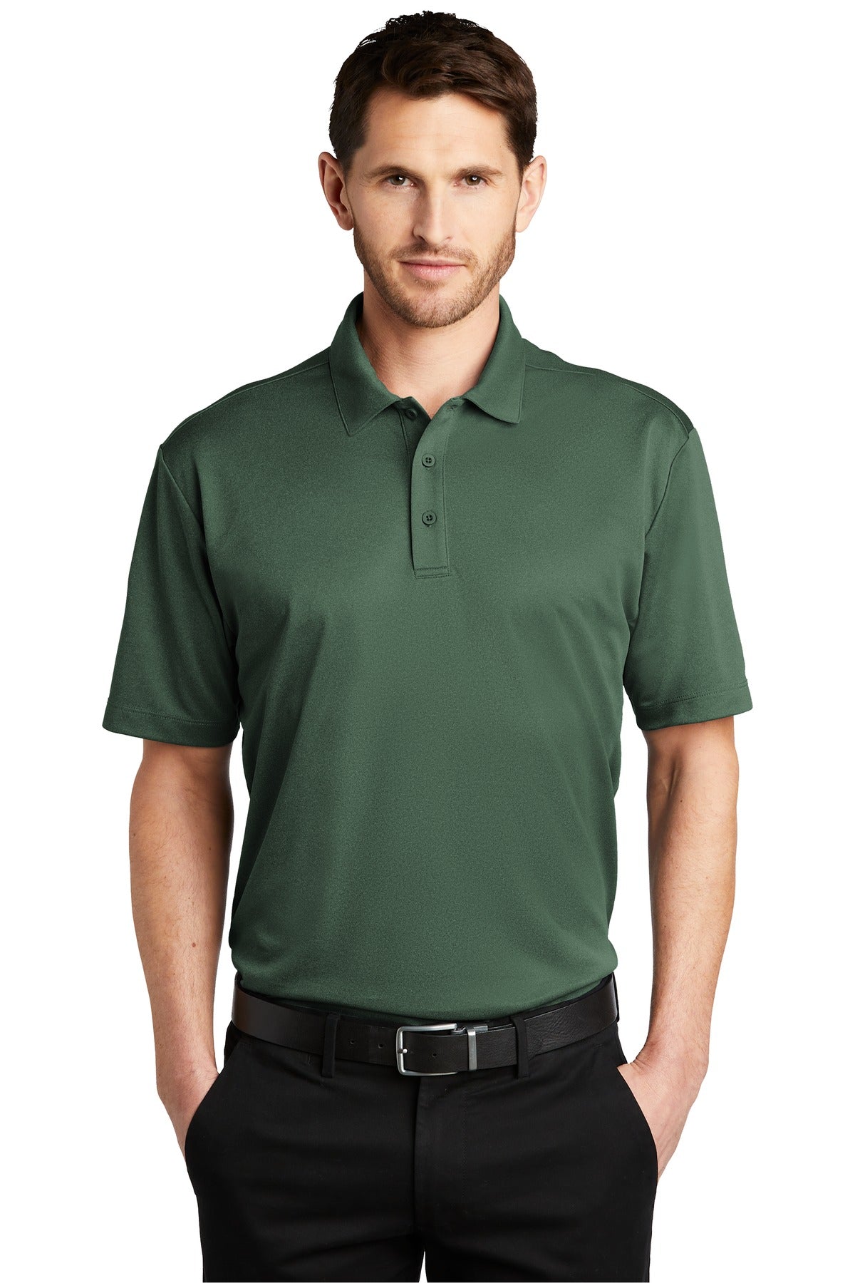 Port Authority Men's Heathered Silk Touch Performance Polo. K542 Mens Apparel Shirts & Tops