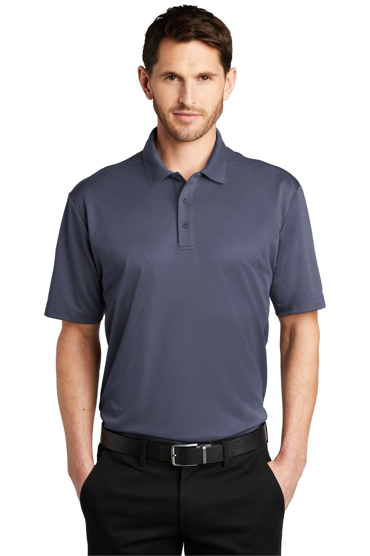 Port Authority Men's Heathered Silk Touch Performance Polo. K542 Mens Apparel Shirts & Tops