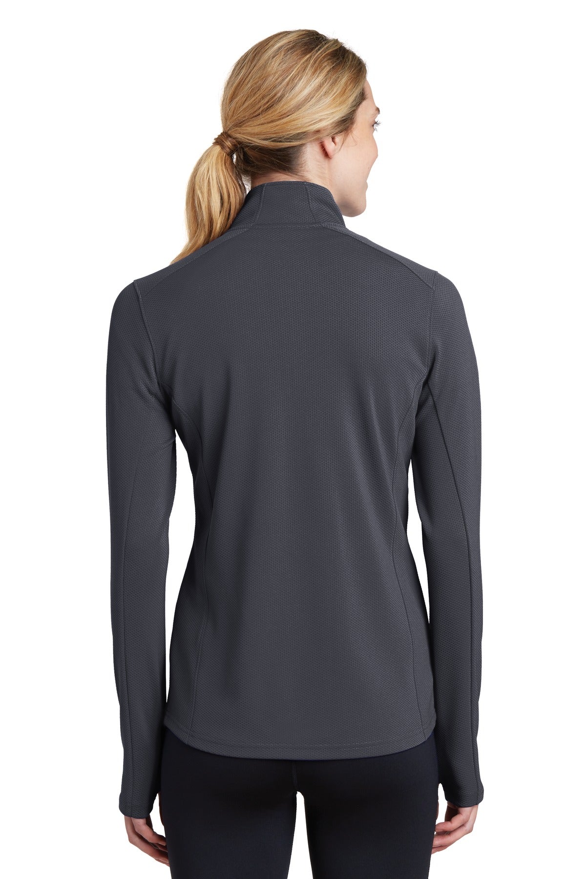 Sport-Tek Women's Sport-Wick Textured 1/4-Zip Pullover LST860 Womens Apparel Sweatshirts & Fleece