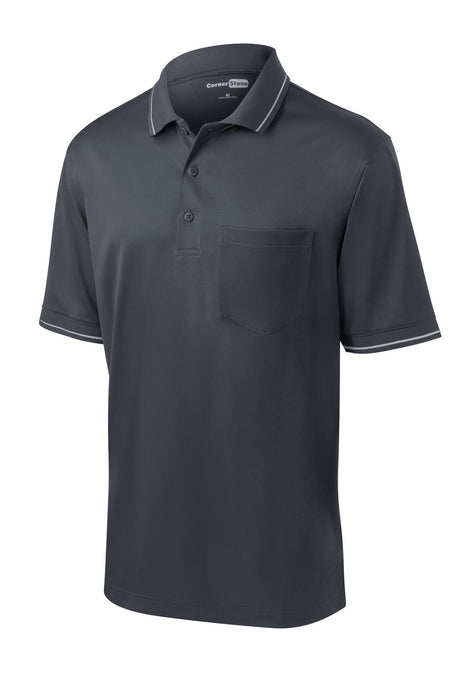 CornerStone Men's Select Snag-Proof Tipped Pocket Polo. CS415 CornerStone