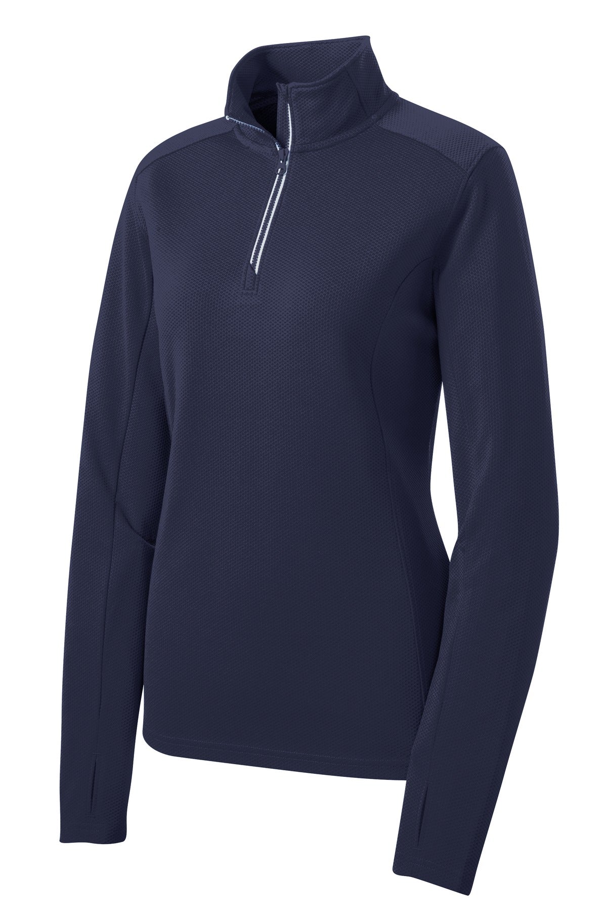 Sport-Tek Women's Sport-Wick Textured 1/4-Zip Pullover LST860 Womens Apparel Sweatshirts & Fleece