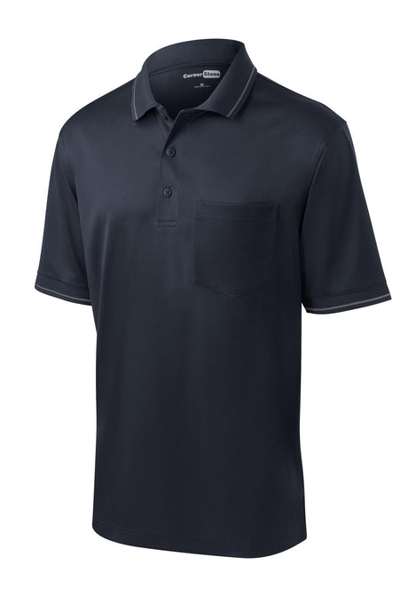 CornerStone Men's Select Snag-Proof Tipped Pocket Polo. CS415 CornerStone