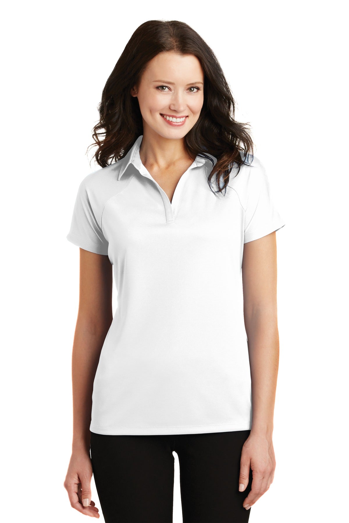 Port Authority Ladies Crossover Raglan Polo. L575 Womens Apparel Shirts & Tops